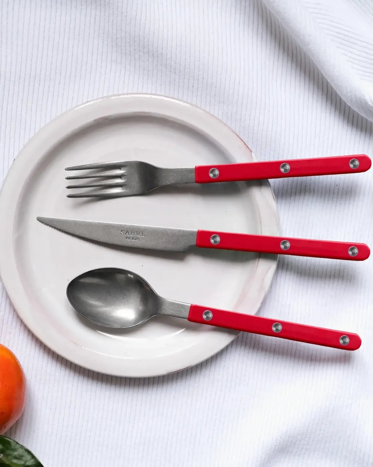 Sabre Paris Bistrot Vintage stainless steel dessert spoon with nylon handle - Buy now on ShopDecor - Discover the best products by SABRE PARIS design