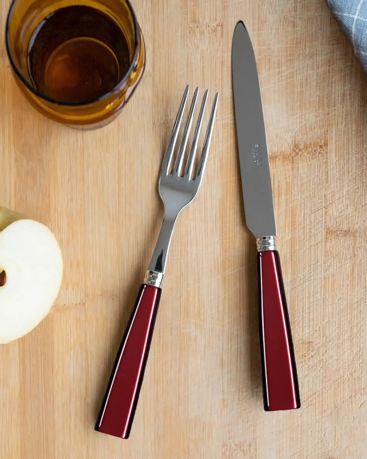 Sabre Paris Icône 24-piece stainless steel cutlery set with acrylic handles - Buy now on ShopDecor - Discover the best products by SABRE PARIS design