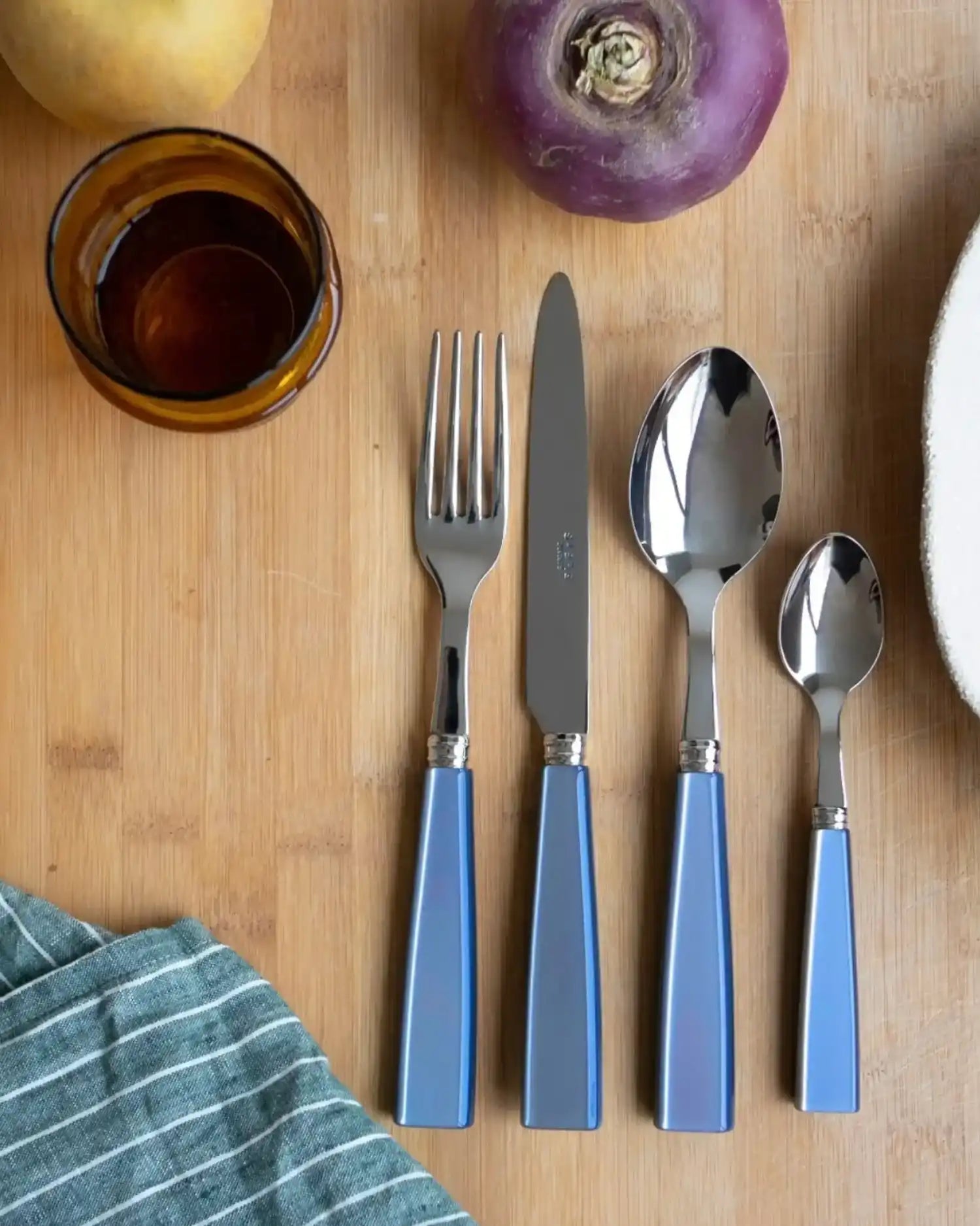 Sabre Paris Icône 24-piece stainless steel cutlery set with acrylic handles - Buy now on ShopDecor - Discover the best products by SABRE PARIS design