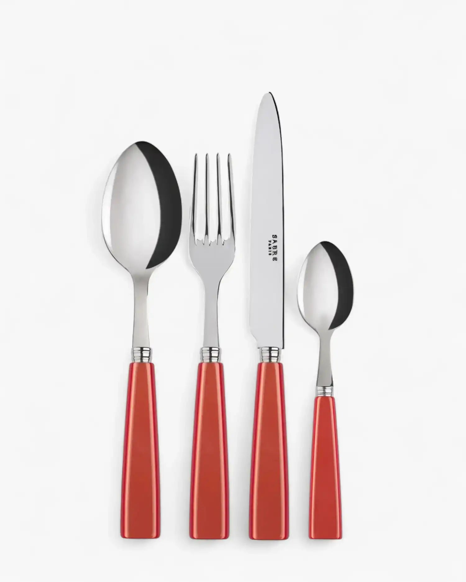 Sabre Paris Icône 24-piece stainless steel cutlery set with acrylic handles Sabre Paris Orange - Buy now on ShopDecor - Discover the best products by SABRE PARIS design