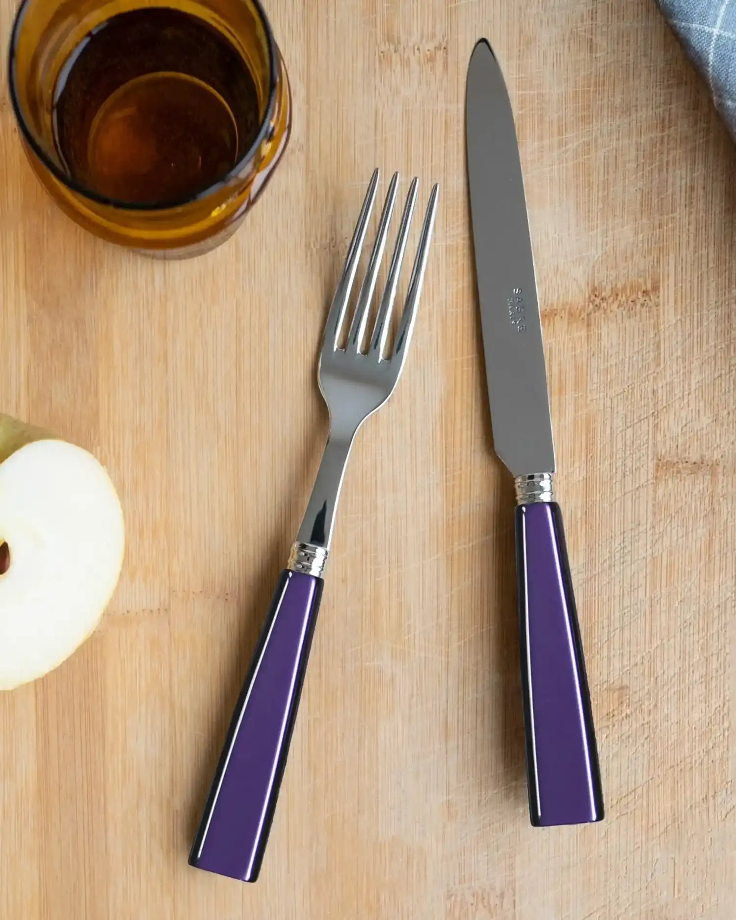 Sabre Paris Icône 24-piece stainless steel cutlery set with acrylic handles - Buy now on ShopDecor - Discover the best products by SABRE PARIS design