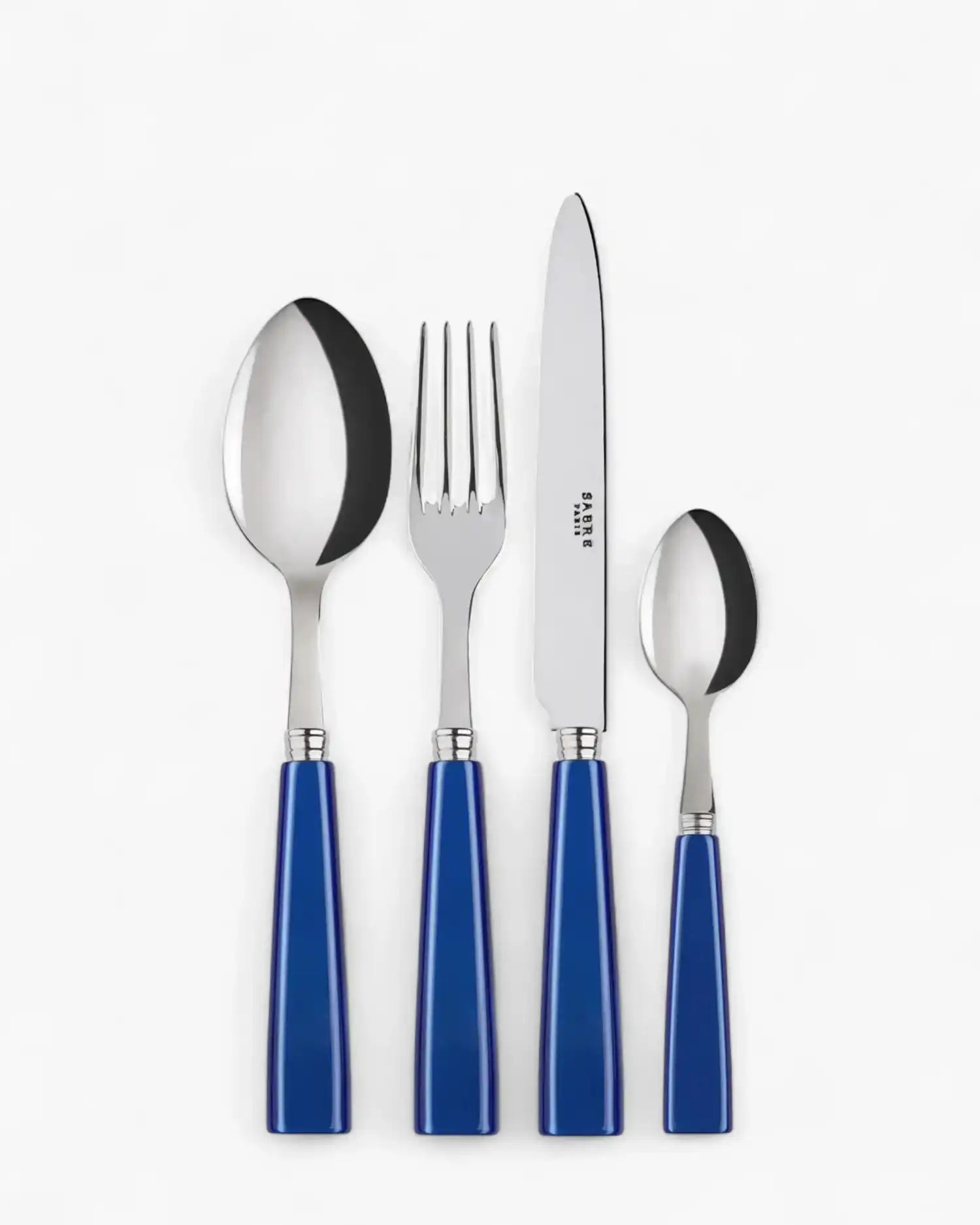 Sabre Paris Icône 24-piece stainless steel cutlery set with acrylic handles Sabre Paris Lapis Blue - Buy now on ShopDecor - Discover the best products by SABRE PARIS design