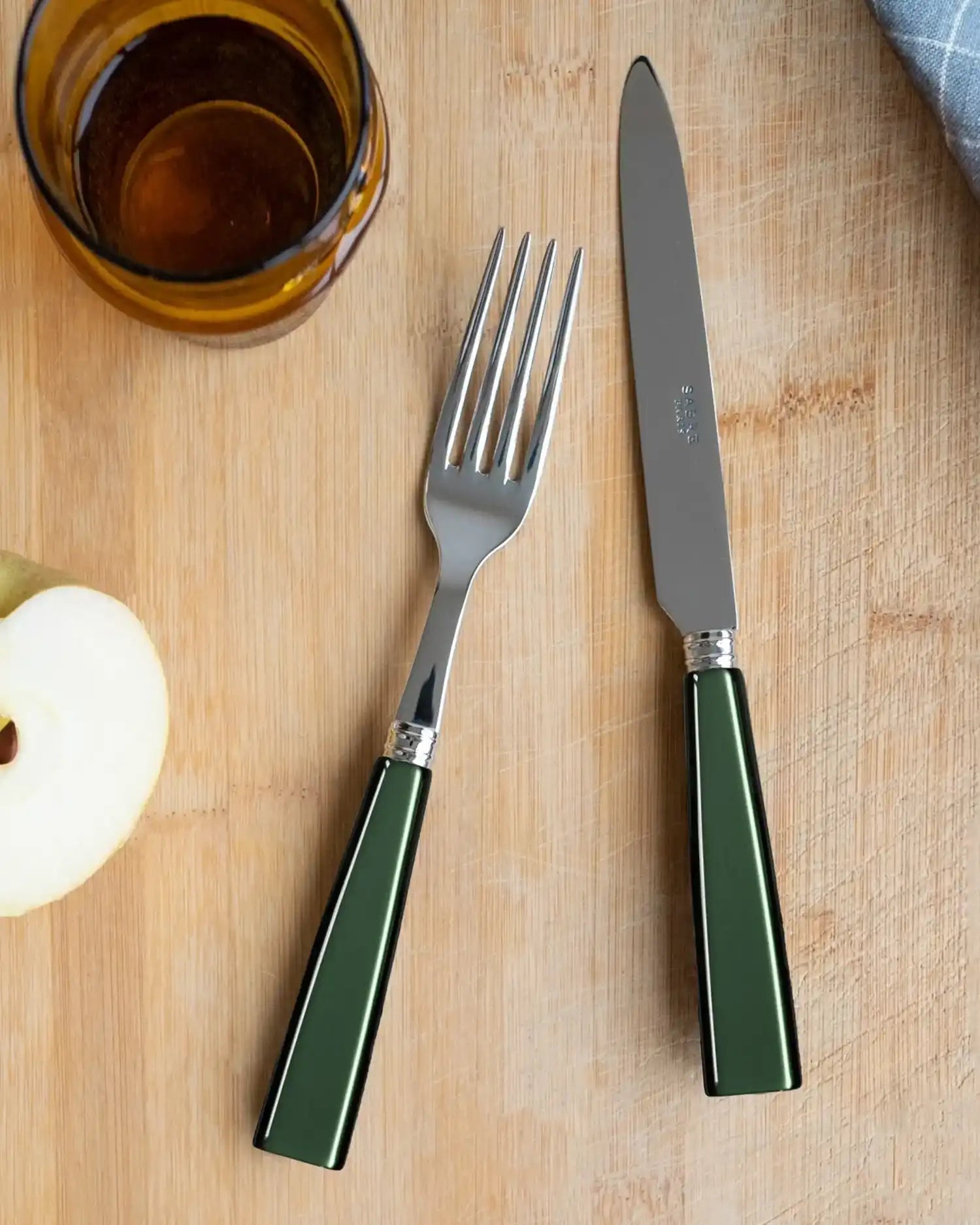 Sabre Paris Icône 5-piece stainless steel cutlery set with acrylic handles - Buy now on ShopDecor - Discover the best products by SABRE PARIS design
