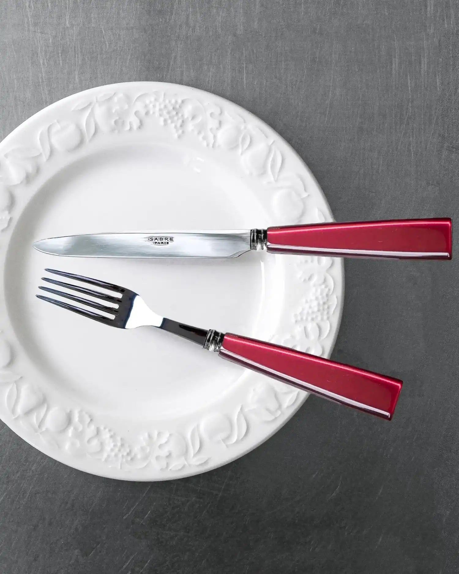 Sabre Paris Icône 5-piece stainless steel cutlery set with acrylic handles - Buy now on ShopDecor - Discover the best products by SABRE PARIS design