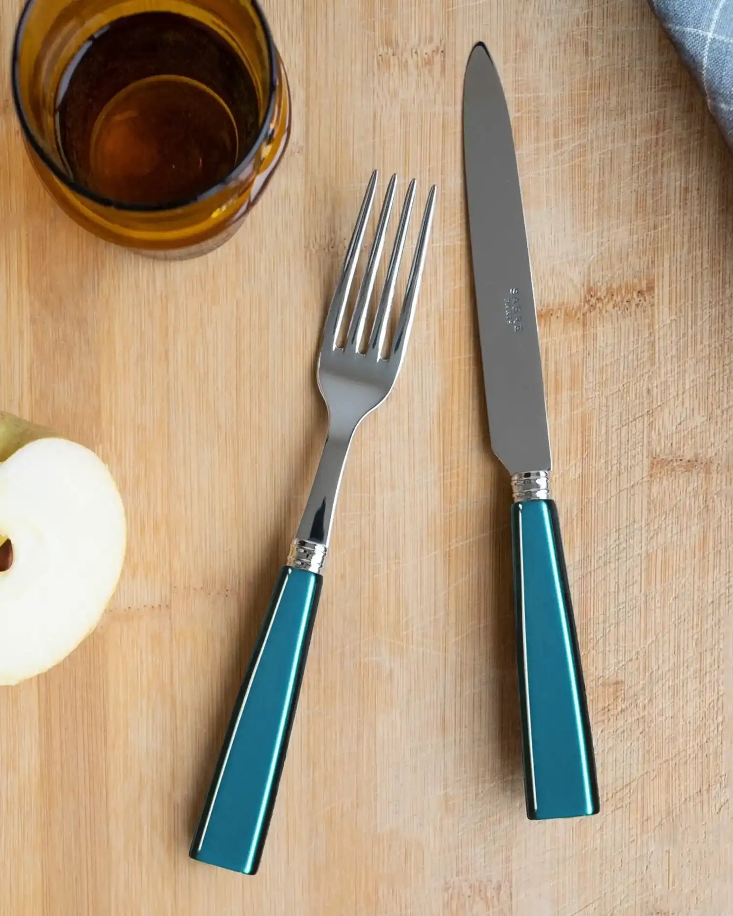 Sabre Paris Icône 5-piece stainless steel cutlery set with acrylic handles - Buy now on ShopDecor - Discover the best products by SABRE PARIS design