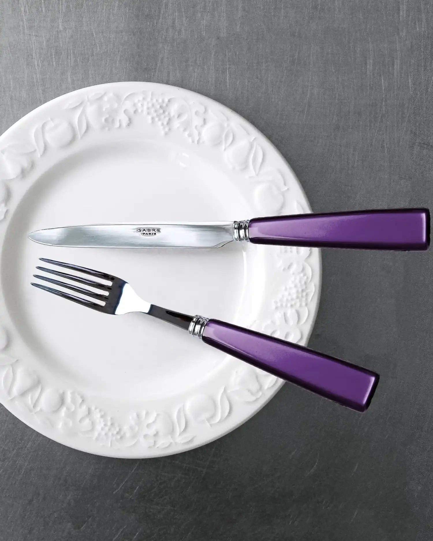 Sabre Paris Icône 5-piece stainless steel cutlery set with acrylic handles - Buy now on ShopDecor - Discover the best products by SABRE PARIS design