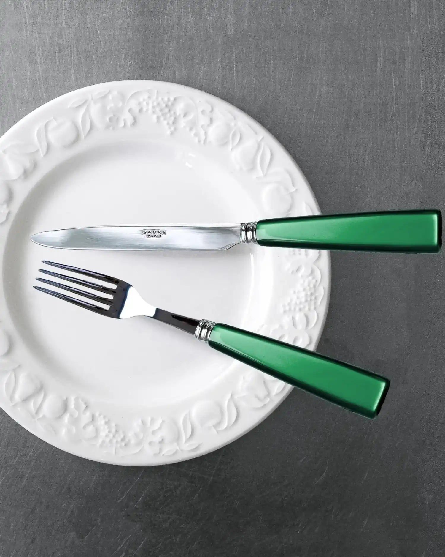 Sabre Paris Icône 5-piece stainless steel cutlery set with acrylic handles - Buy now on ShopDecor - Discover the best products by SABRE PARIS design