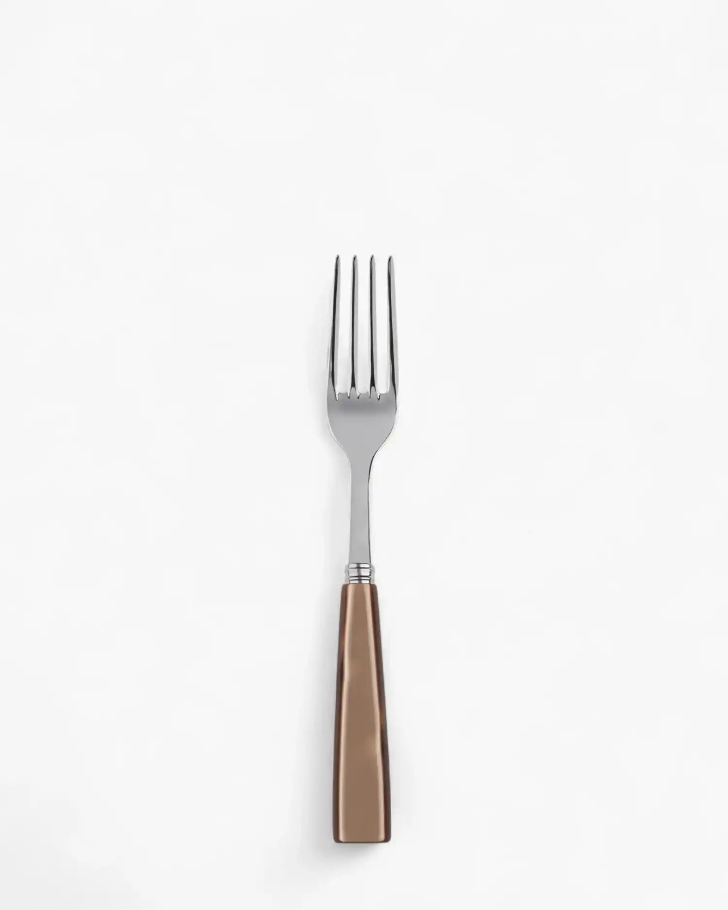 Sabre Paris Icône stainless steel dessert fork with acrylic handle Sabre Paris Caramel - Buy now on ShopDecor - Discover the best products by SABRE PARIS design