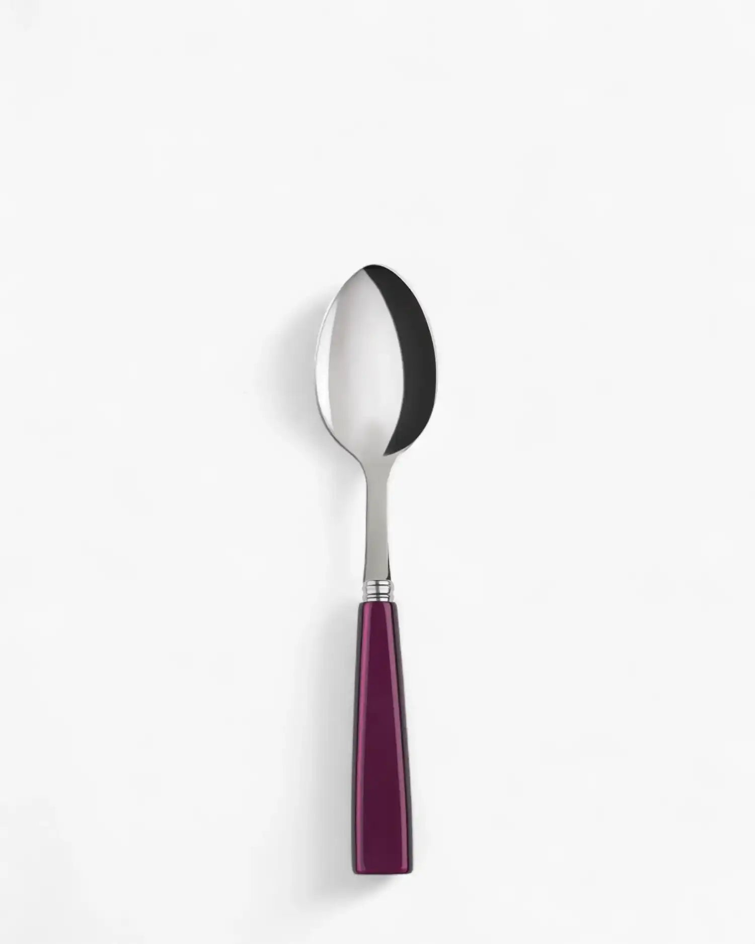 Sabre Paris Icône stainless steel dessert spoon with acrylic handle Sabre Paris Aubergine - Buy now on ShopDecor - Discover the best products by SABRE PARIS design