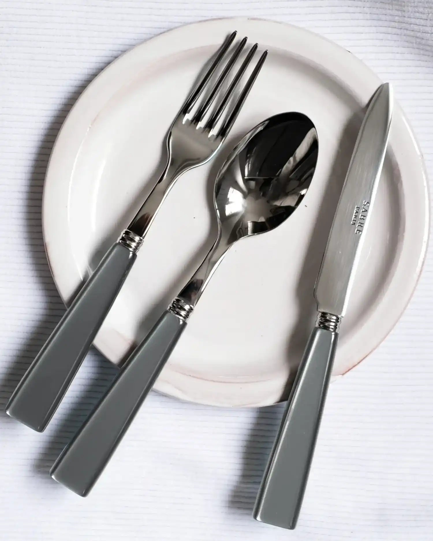 Sabre Paris Icône stainless steel dessert spoon with acrylic handle - Buy now on ShopDecor - Discover the best products by SABRE PARIS design