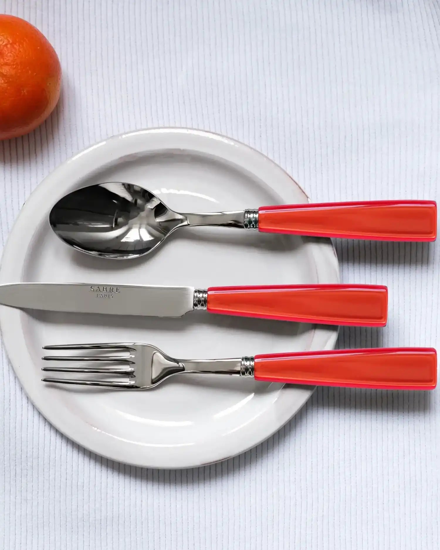 Sabre Paris Icône stainless steel dessert spoon with acrylic handle - Buy now on ShopDecor - Discover the best products by SABRE PARIS design