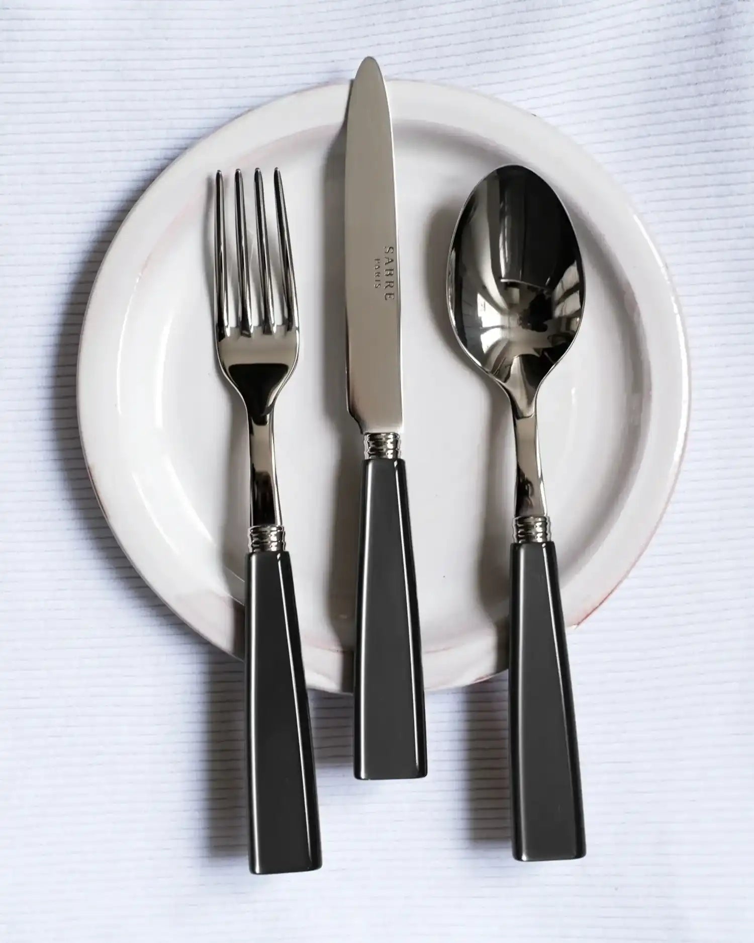 Sabre Paris Icône stainless steel dessert spoon with acrylic handle - Buy now on ShopDecor - Discover the best products by SABRE PARIS design