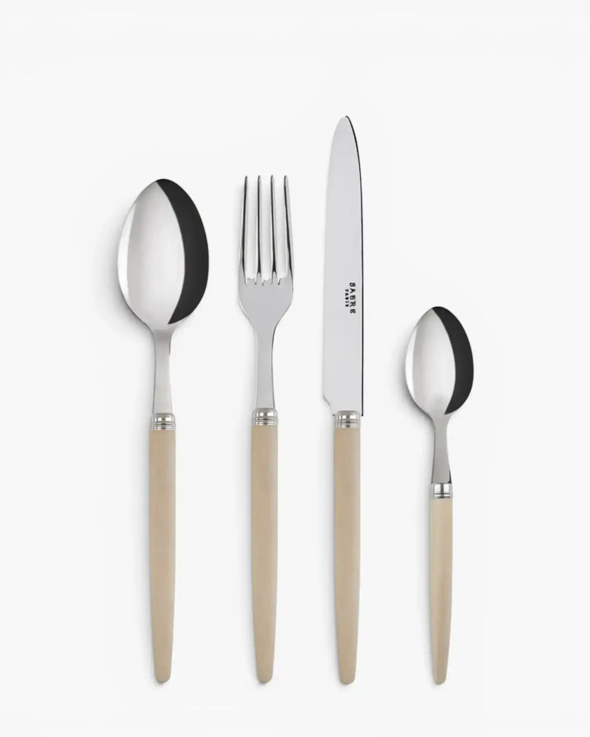 Sabre Paris Jonc 24-piece stainless steel cutlery set with wood handles Sabre Paris Light Wood - Buy now on ShopDecor - Discover the best products by SABRE PARIS design