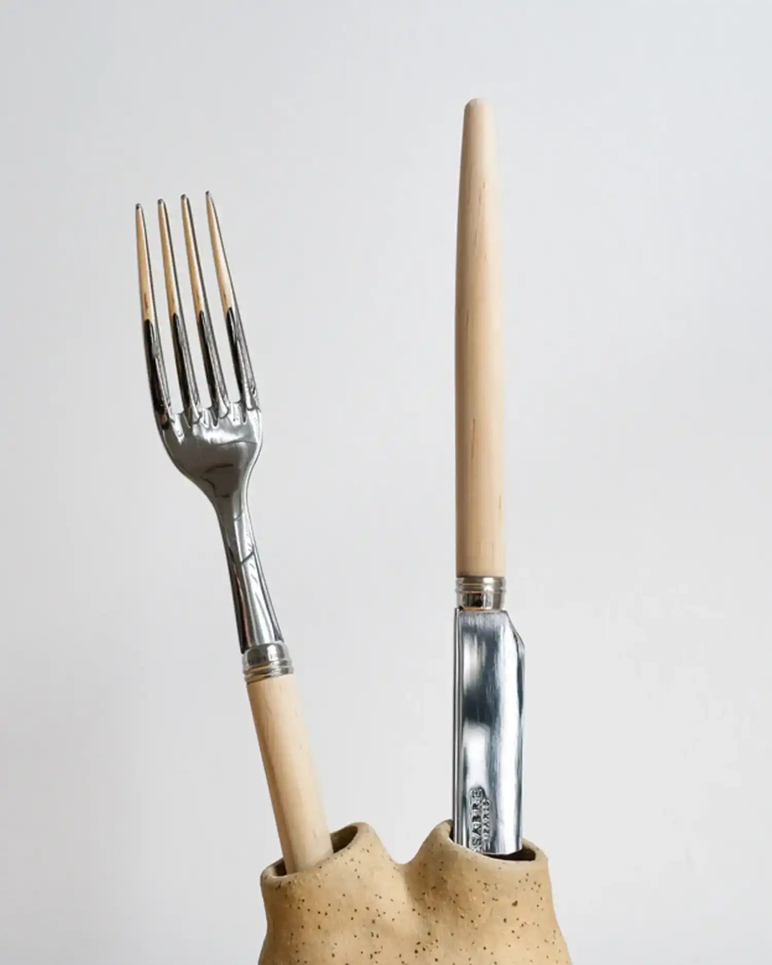 Sabre Paris Jonc 24-piece stainless steel cutlery set with wood handles - Buy now on ShopDecor - Discover the best products by SABRE PARIS design
