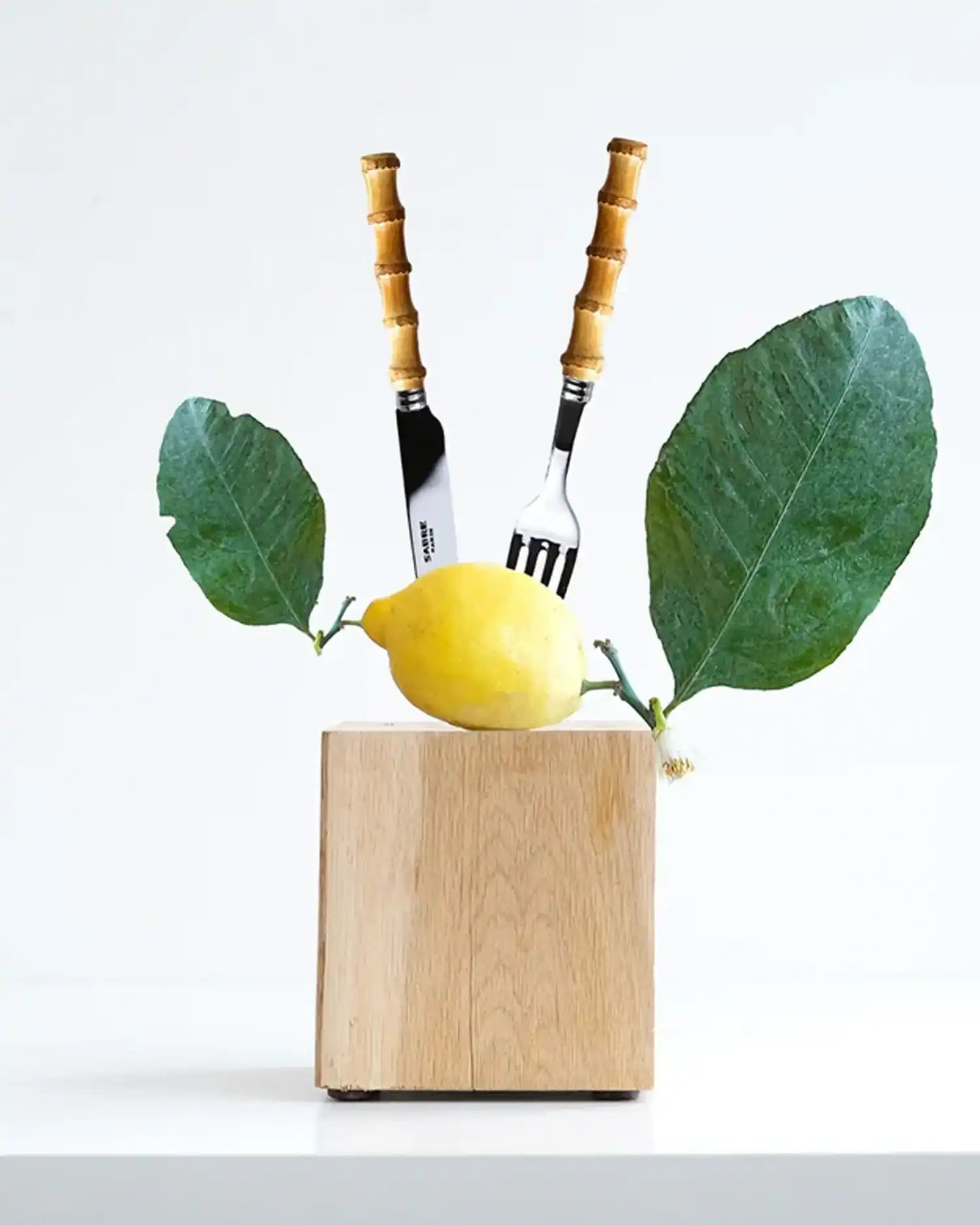 Sabre Paris Panda 24-piece stainless steel cutlery set with bamboo handles - Buy now on ShopDecor - Discover the best products by SABRE PARIS design