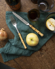 Sabre Paris Panda 5-piece stainless steel cutlery set with bamboo handles - Buy now on ShopDecor - Discover the best products by SABRE PARIS design