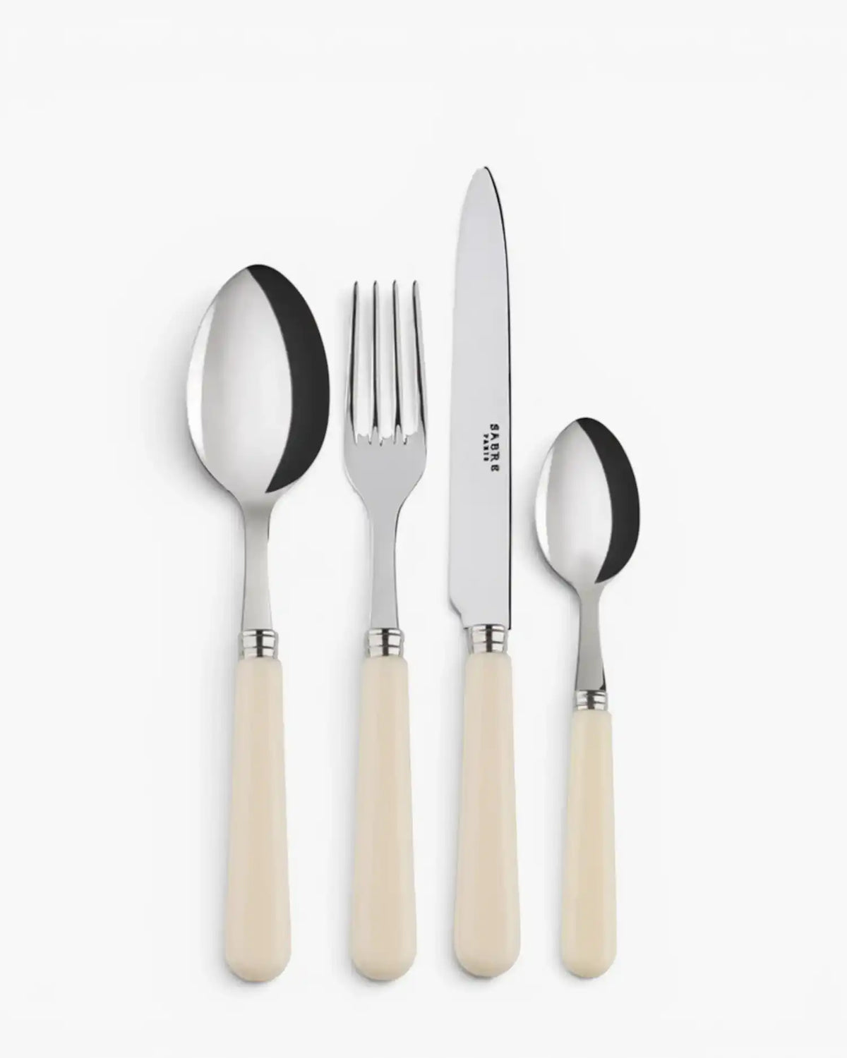 Sabre Paris Pop 24-piece stainless steel cutlery set with acrylic handles Sabre Paris Ivory - Buy now on ShopDecor - Discover the best products by SABRE PARIS design