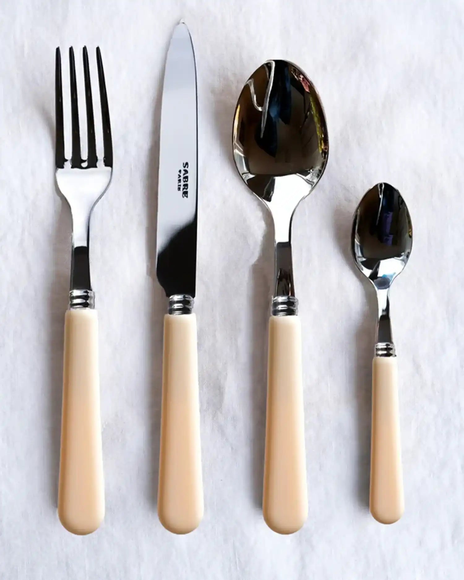 Sabre Paris Pop 24-piece stainless steel cutlery set with acrylic handles - Buy now on ShopDecor - Discover the best products by SABRE PARIS design