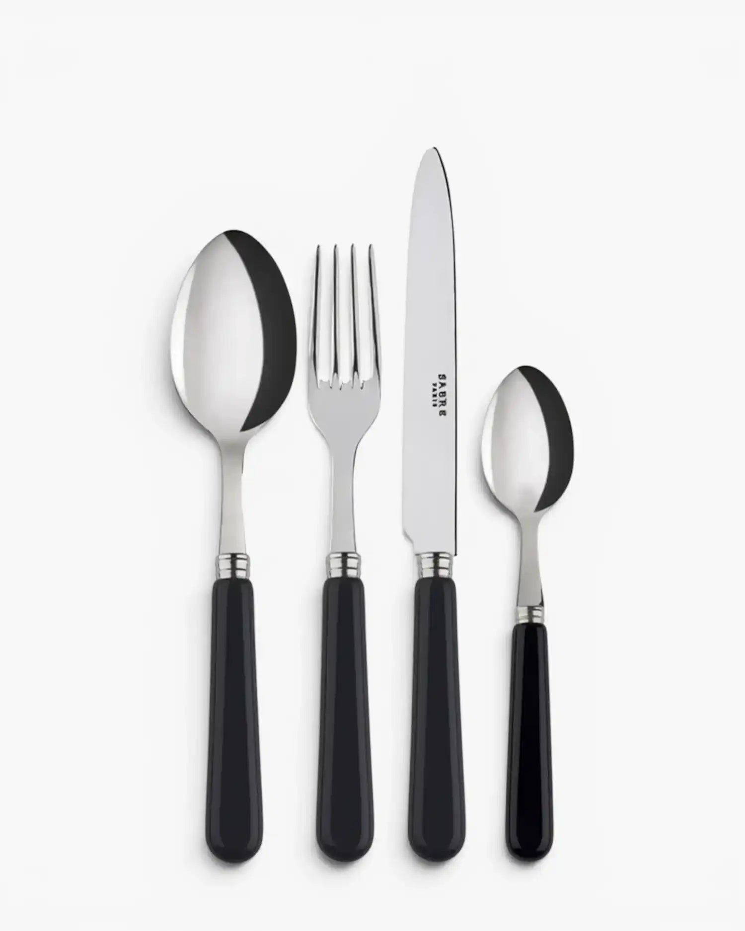 Sabre Paris Pop 24-piece stainless steel cutlery set with acrylic handles Sabre Paris Black - Buy now on ShopDecor - Discover the best products by SABRE PARIS design