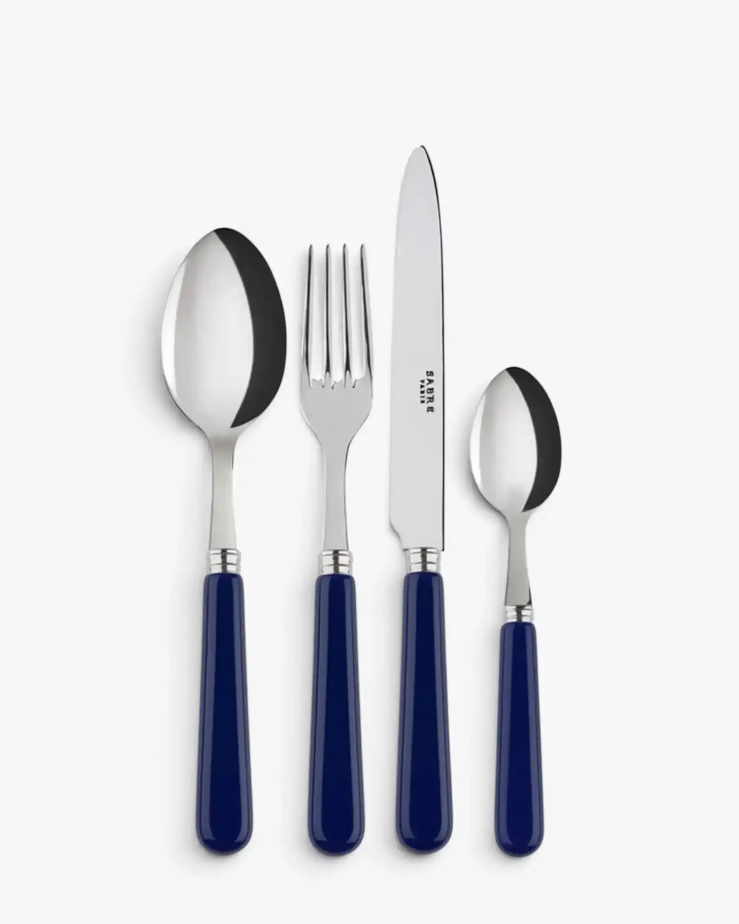 Sabre Paris Pop 24-piece stainless steel cutlery set with acrylic handles Sabre Paris Navy Blue - Buy now on ShopDecor - Discover the best products by SABRE PARIS design