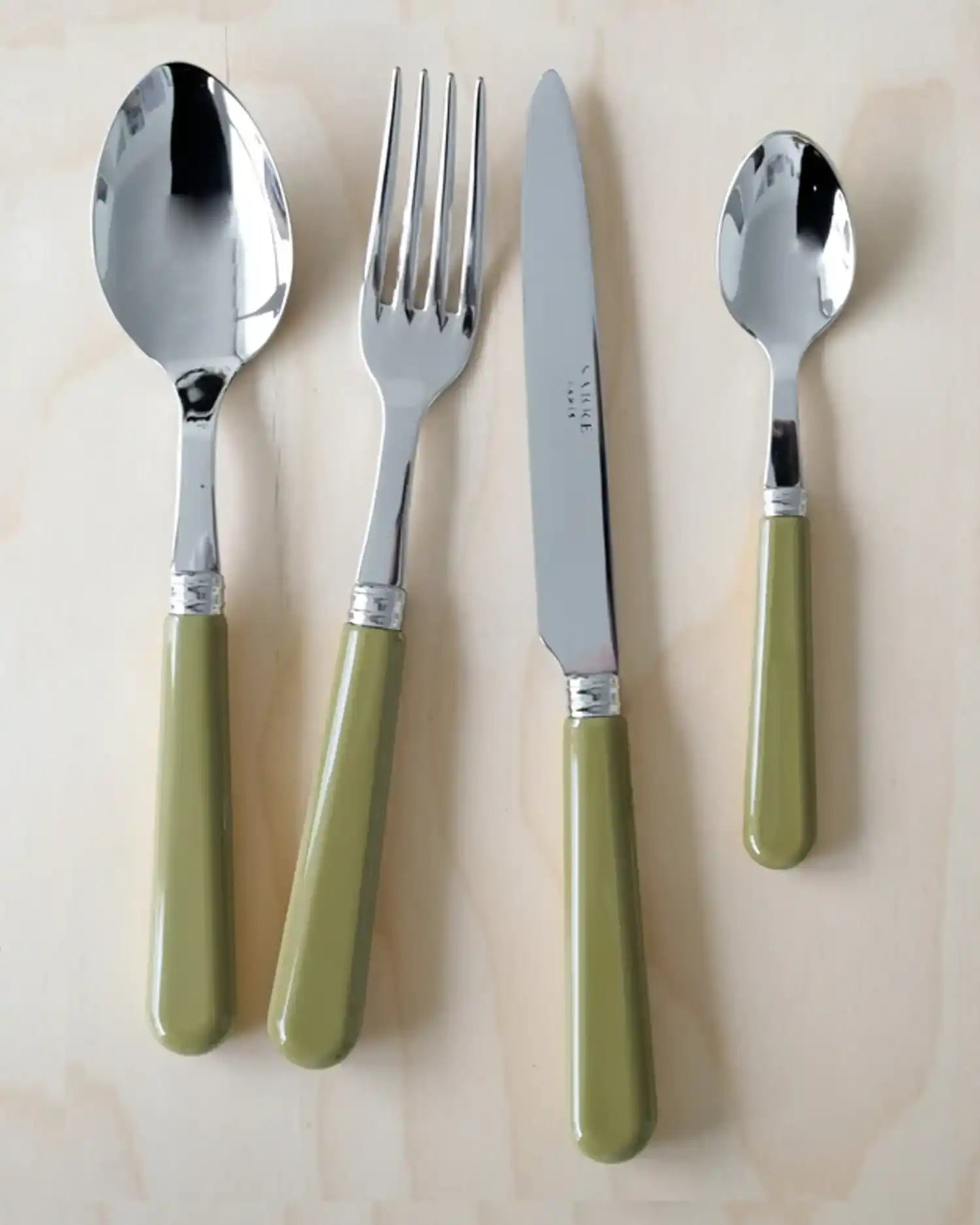 Sabre Paris Pop 24-piece stainless steel cutlery set with acrylic handles - Buy now on ShopDecor - Discover the best products by SABRE PARIS design