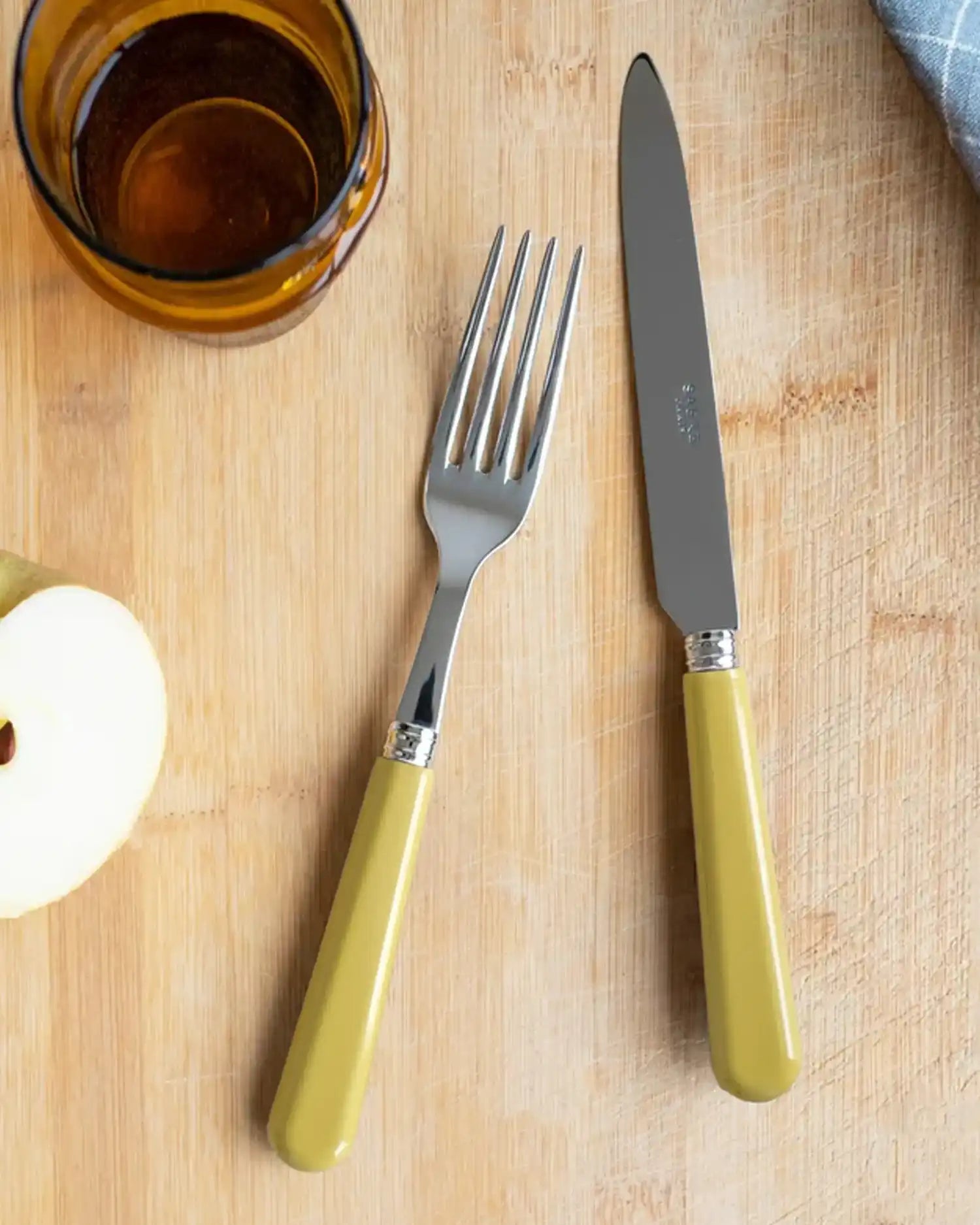 Sabre Paris Pop 24-piece stainless steel cutlery set with acrylic handles - Buy now on ShopDecor - Discover the best products by SABRE PARIS design