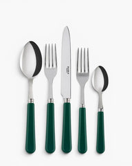 Sabre Paris Pop 5-piece stainless steel cutlery set with acrylic handles Sabre Paris Green - Buy now on ShopDecor - Discover the best products by SABRE PARIS design