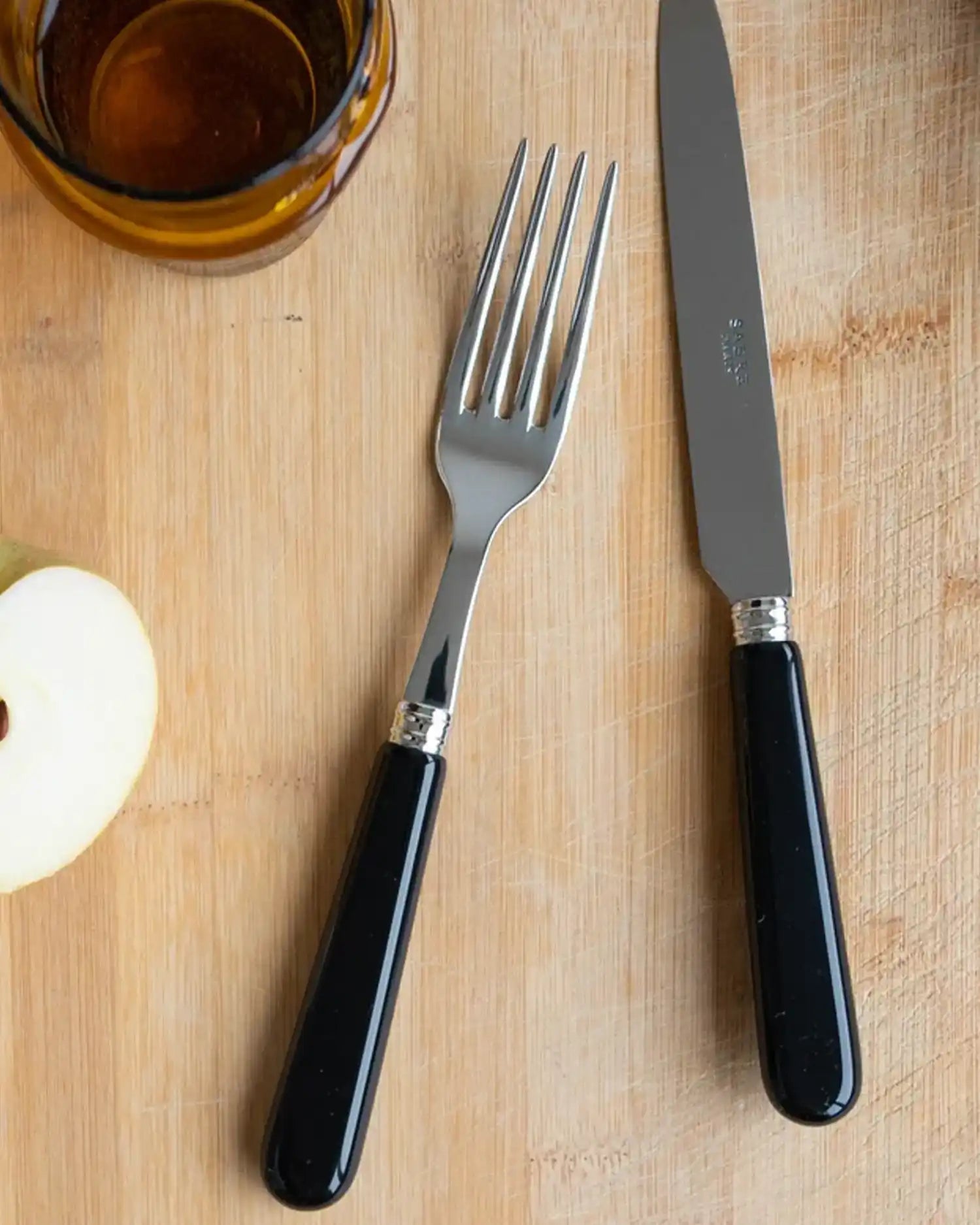 Sabre Paris Pop stainless steel dessert fork with acrylic handle - Buy now on ShopDecor - Discover the best products by SABRE PARIS design
