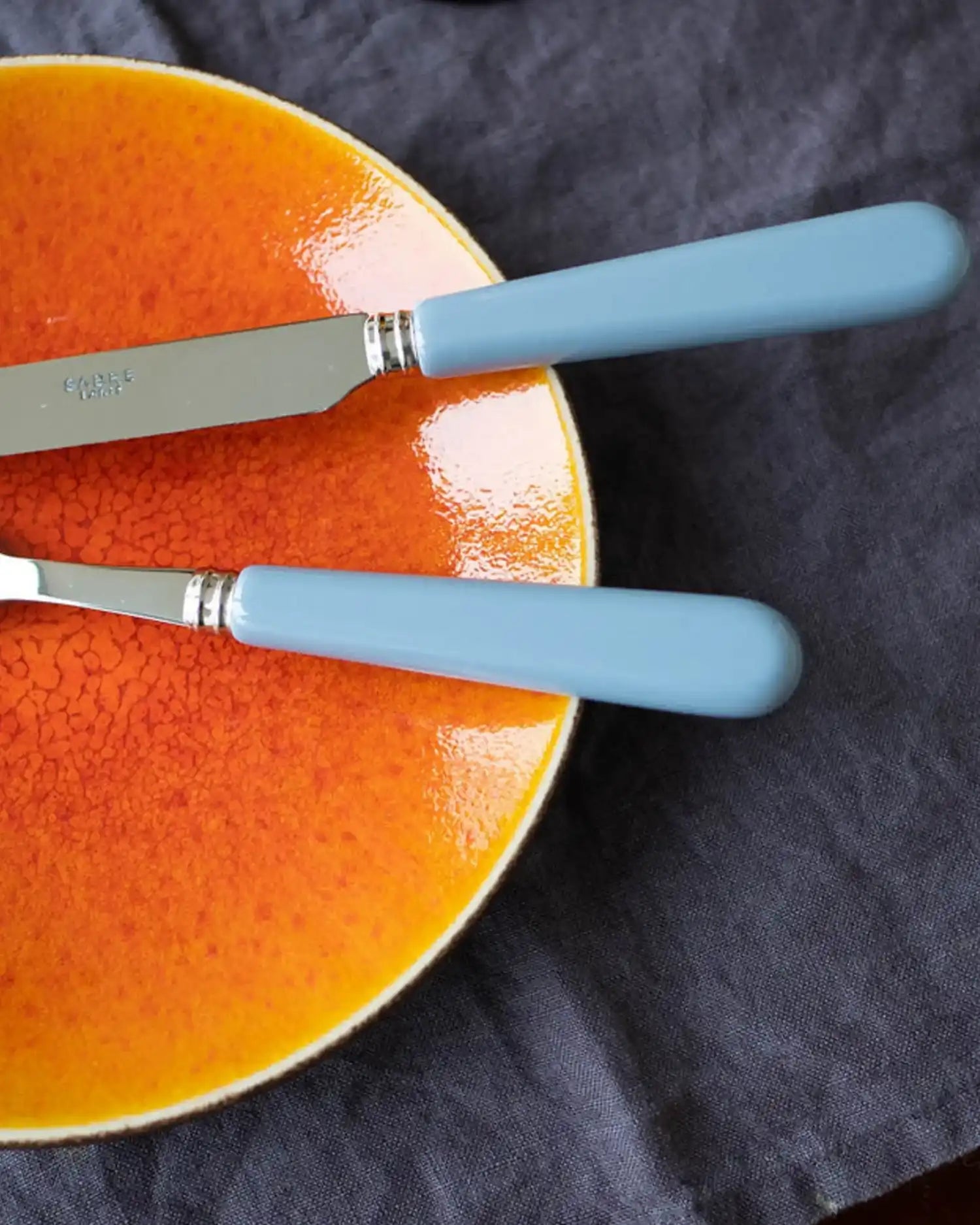 Sabre Paris Pop stainless steel dessert fork with acrylic handle - Buy now on ShopDecor - Discover the best products by SABRE PARIS design