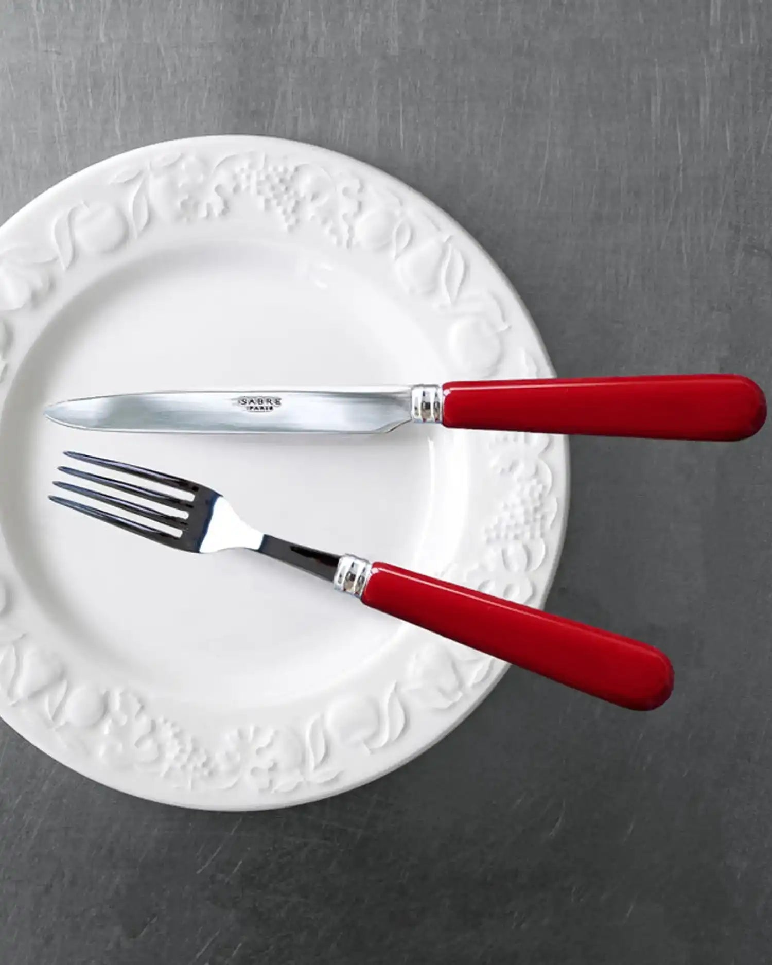 Sabre Paris Pop stainless steel dessert fork with acrylic handle - Buy now on ShopDecor - Discover the best products by SABRE PARIS design