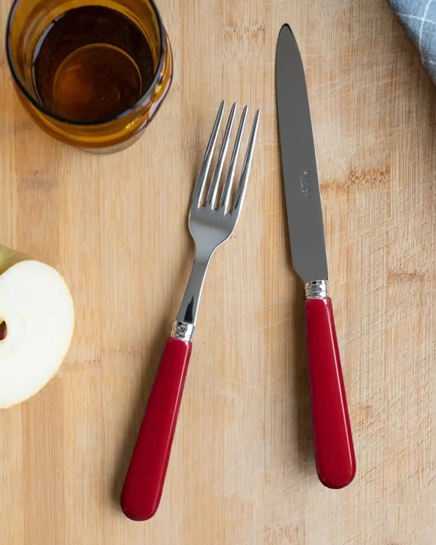 Sabre Paris Pop stainless steel dessert fork with acrylic handle - Buy now on ShopDecor - Discover the best products by SABRE PARIS design