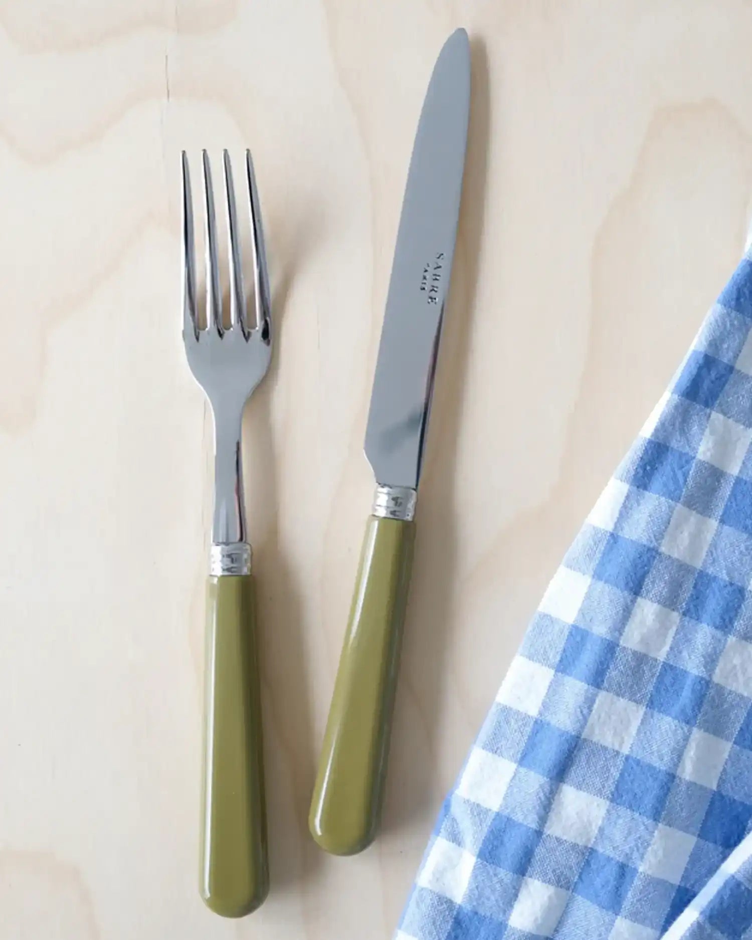 Sabre Paris Pop stainless steel dessert fork with acrylic handle - Buy now on ShopDecor - Discover the best products by SABRE PARIS design