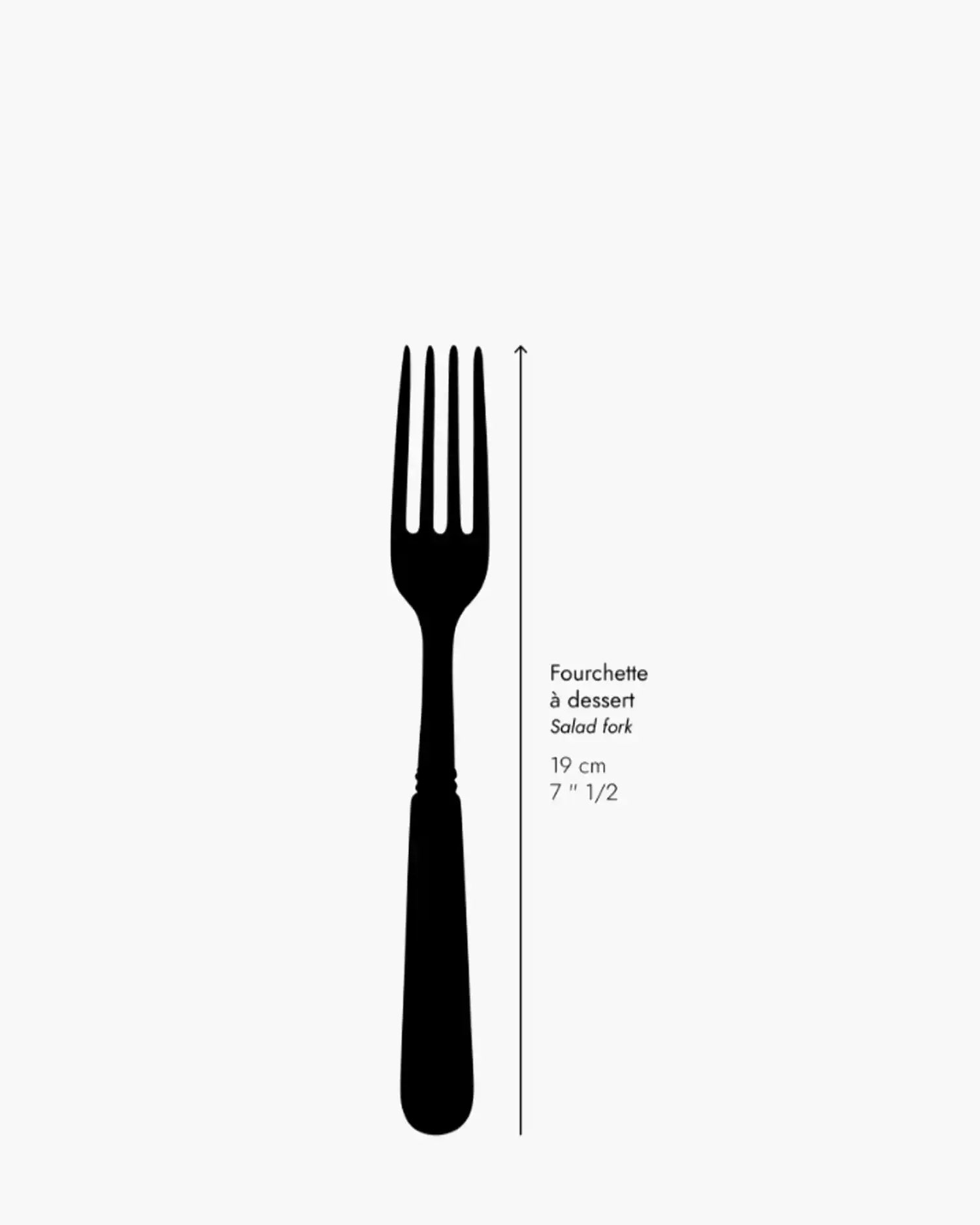 Sabre Paris Pop stainless steel dessert fork with acrylic handle - Buy now on ShopDecor - Discover the best products by SABRE PARIS design