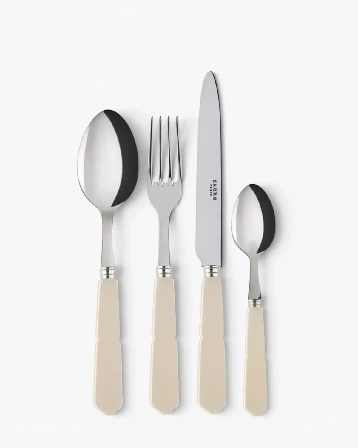 Sabre Paris Gustave 24-piece stainless steel cutlery set with acrylic handles Sabre Paris Pearl - Buy now on ShopDecor - Discover the best products by SABRE PARIS design