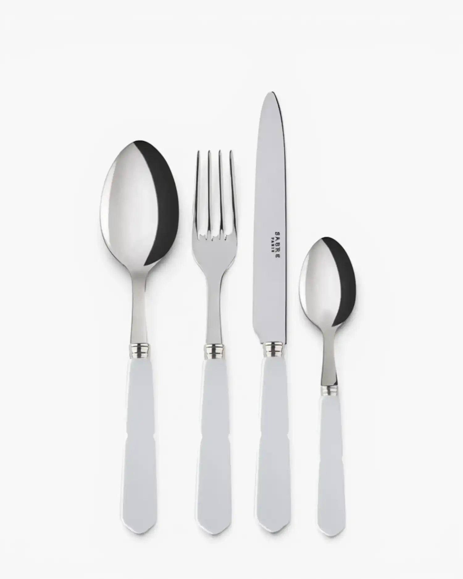 Sabre Paris Gustave 24-piece stainless steel cutlery set with acrylic handles Sabre Paris White - Buy now on ShopDecor - Discover the best products by SABRE PARIS design