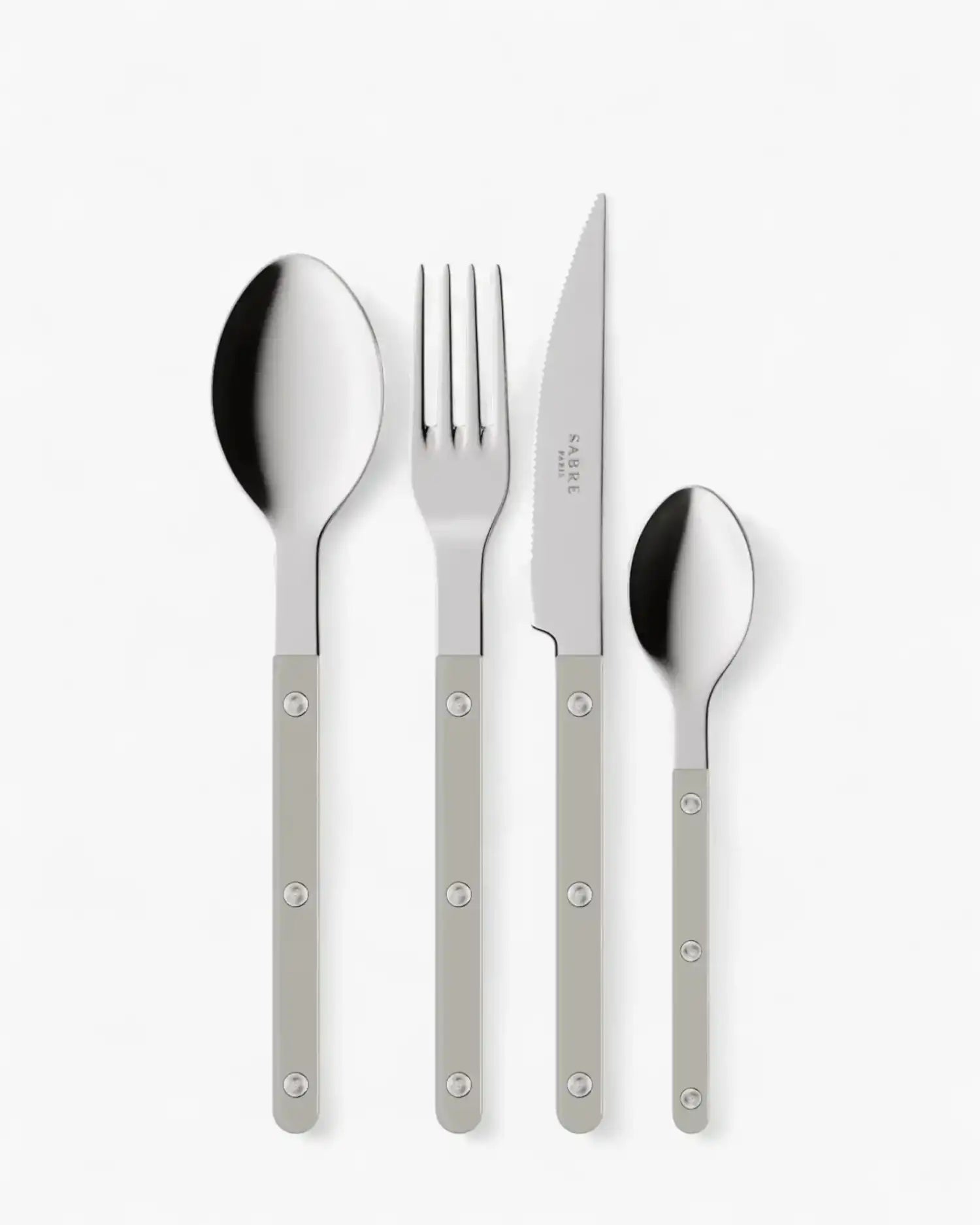 Sabre Paris Bistrot Shiny 24-piece stainless steel cutlery set with nylon handles Sabre Paris Grey - Buy now on ShopDecor - Discover the best products by SABRE PARIS design