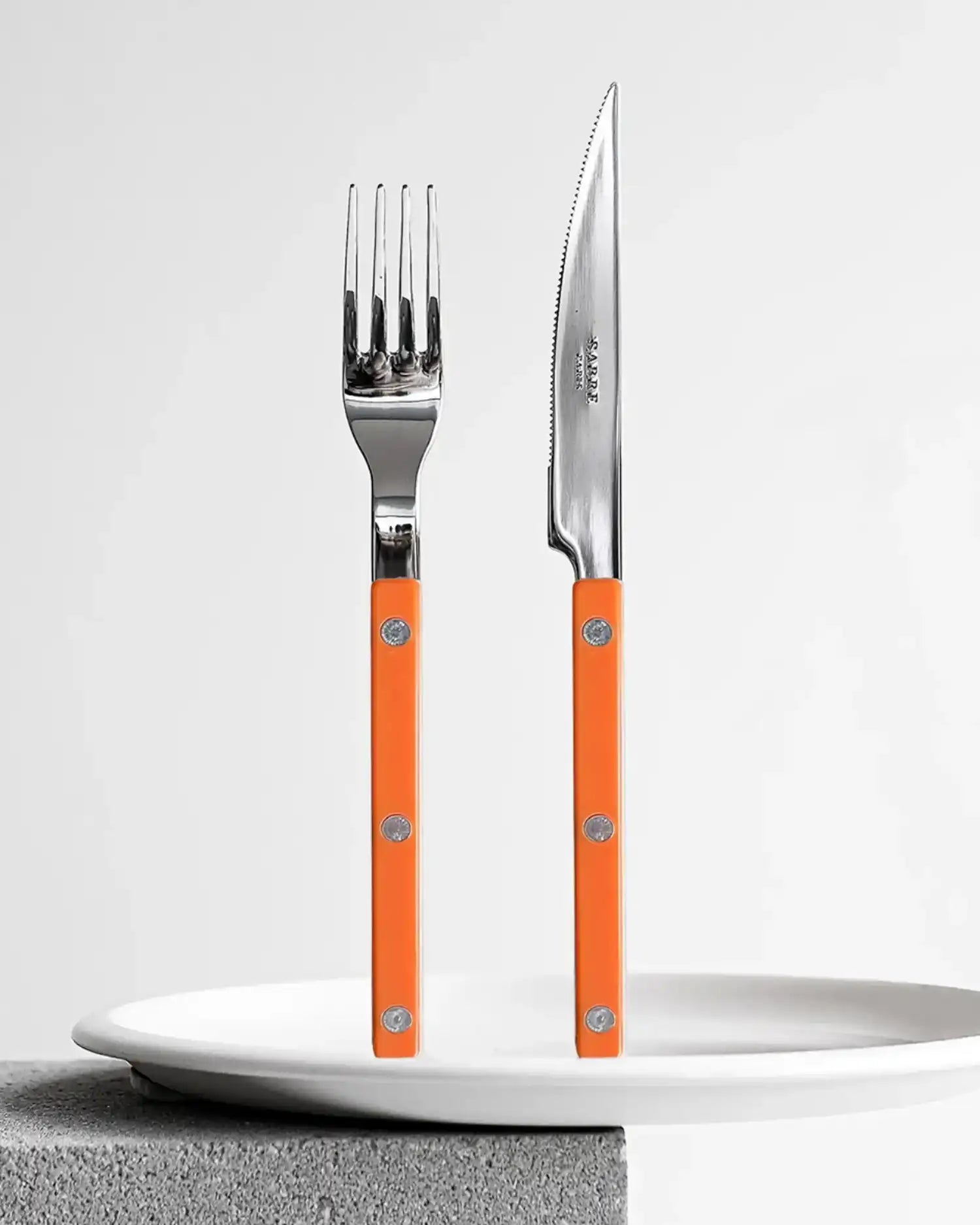 Sabre Paris Bistrot Shiny 24-piece stainless steel cutlery set with nylon handles - Buy now on ShopDecor - Discover the best products by SABRE PARIS design