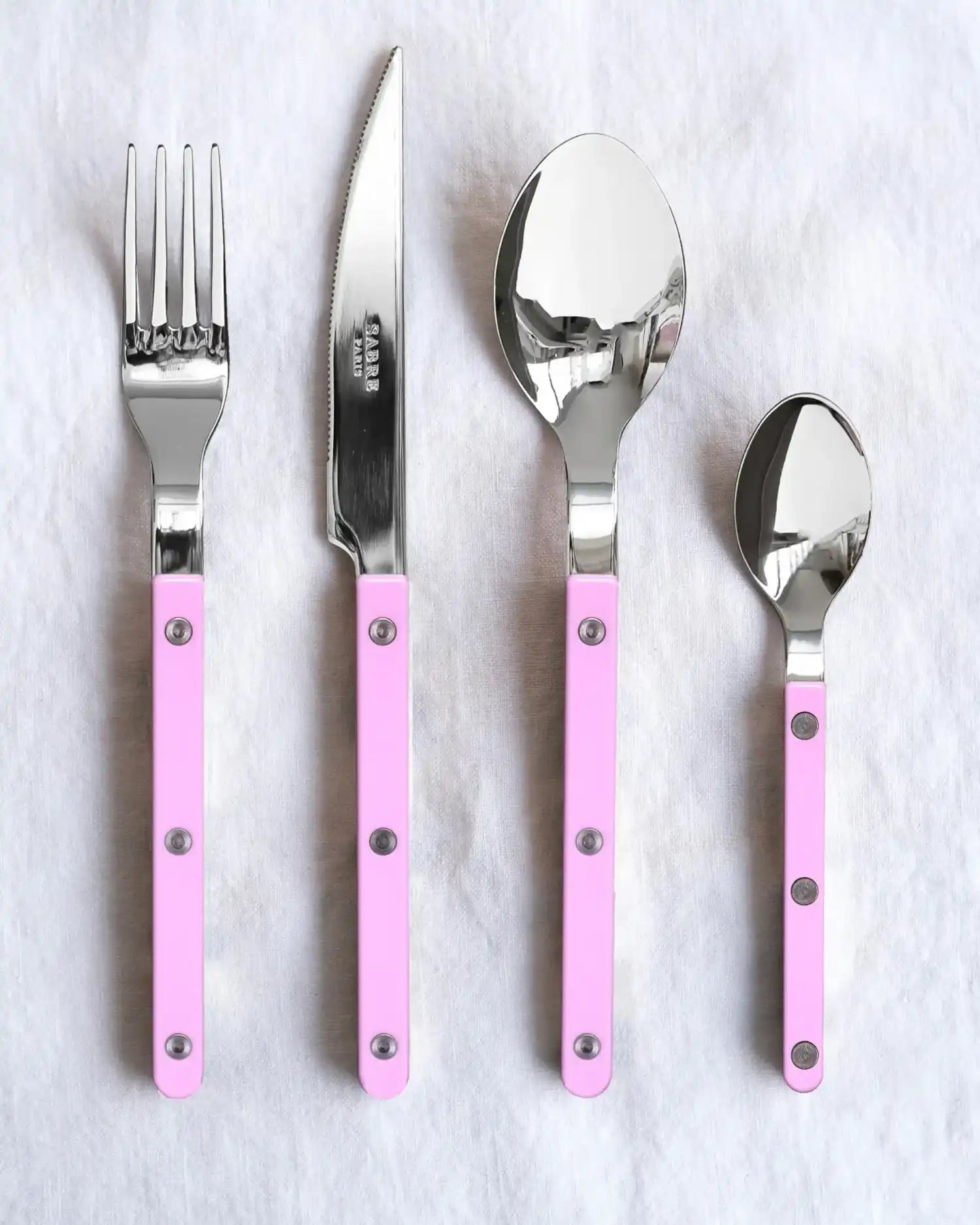 Sabre Paris Bistrot Shiny 24-piece stainless steel cutlery set with nylon handles - Buy now on ShopDecor - Discover the best products by SABRE PARIS design