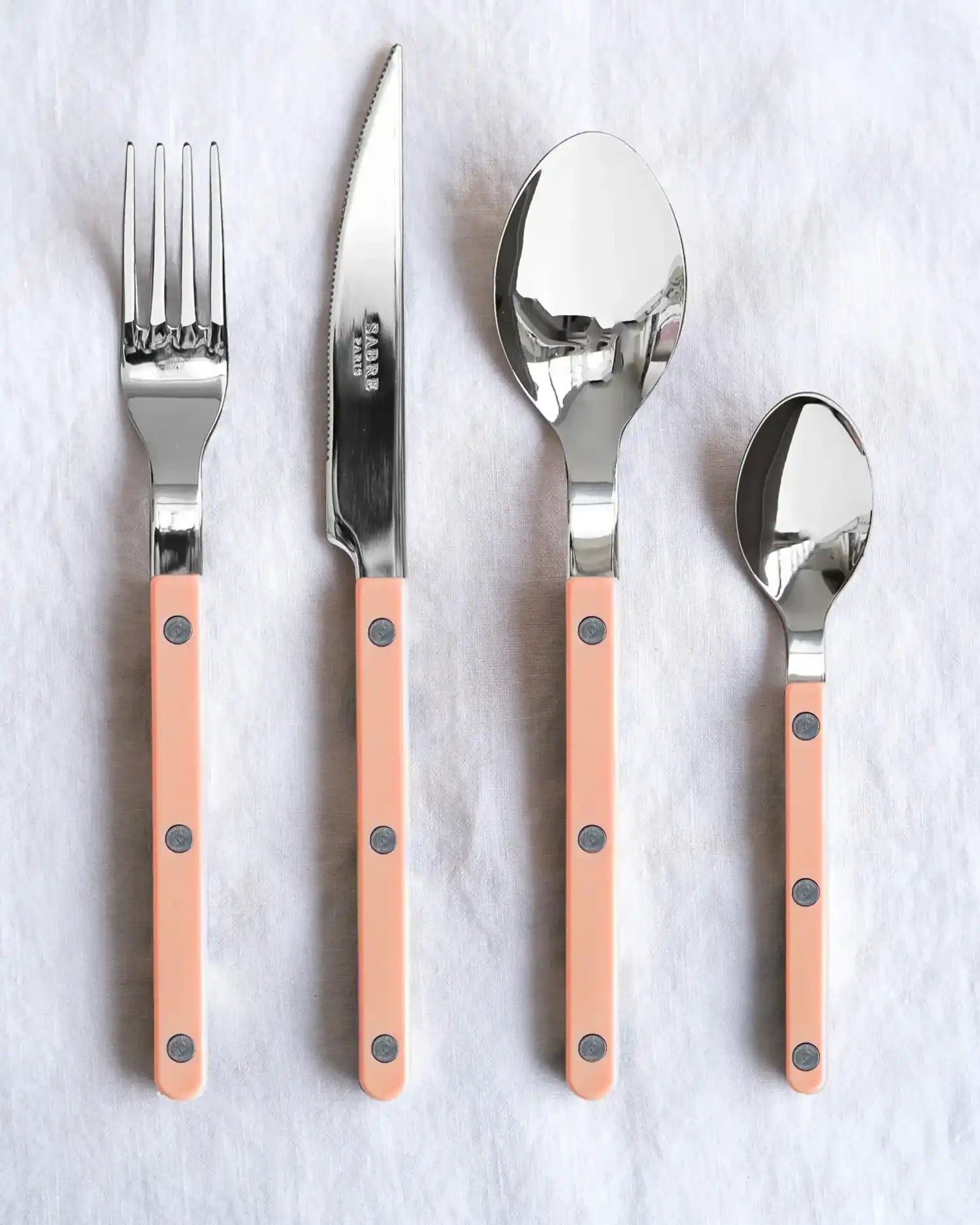 Sabre Paris Bistrot Shiny 24-piece stainless steel cutlery set with nylon handles - Buy now on ShopDecor - Discover the best products by SABRE PARIS design