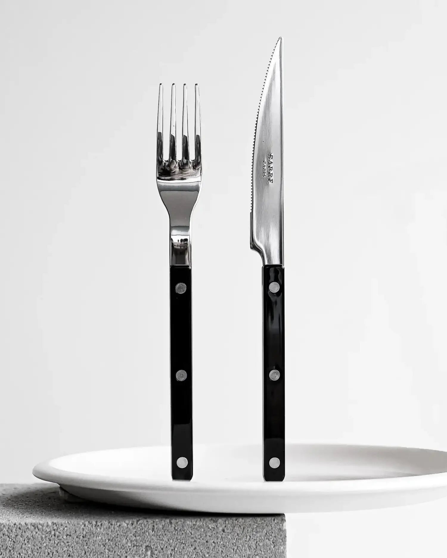 Sabre Paris Bistrot Shiny 5-piece stainless steel cutlery set with nylon handles - Buy now on ShopDecor - Discover the best products by SABRE PARIS design