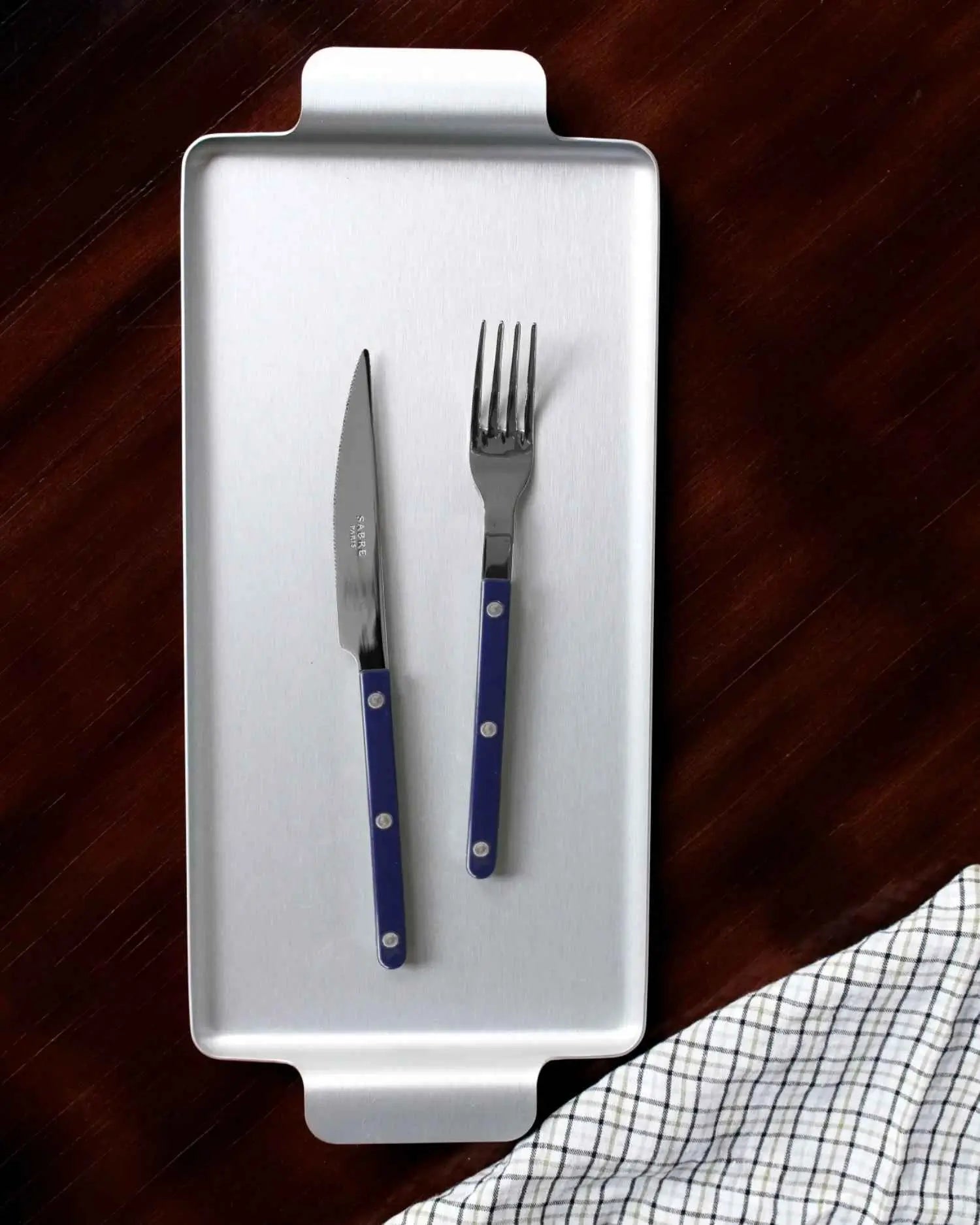 Sabre Paris Bistrot Shiny 5-piece stainless steel cutlery set with nylon handles - Buy now on ShopDecor - Discover the best products by SABRE PARIS design