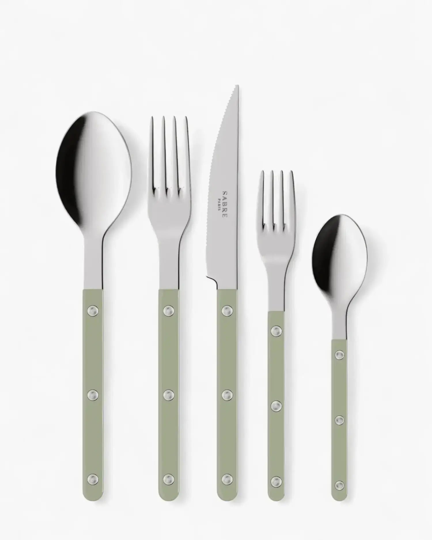 Sabre Paris Bistrot Shiny 5-piece stainless steel cutlery set with nylon handles Sabre Paris Asparagus - Buy now on ShopDecor - Discover the best products by SABRE PARIS design