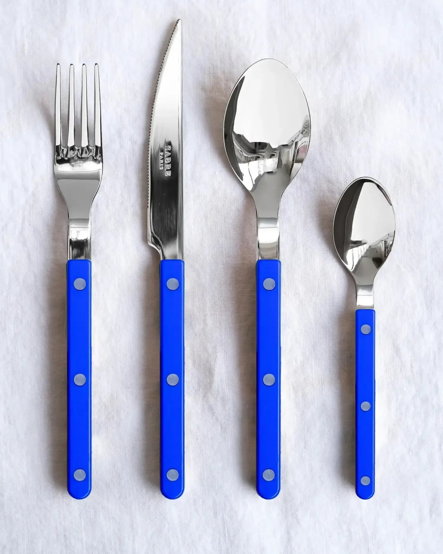 Sabre Paris Bistrot Shiny 5-piece stainless steel cutlery set with nylon handles - Buy now on ShopDecor - Discover the best products by SABRE PARIS design