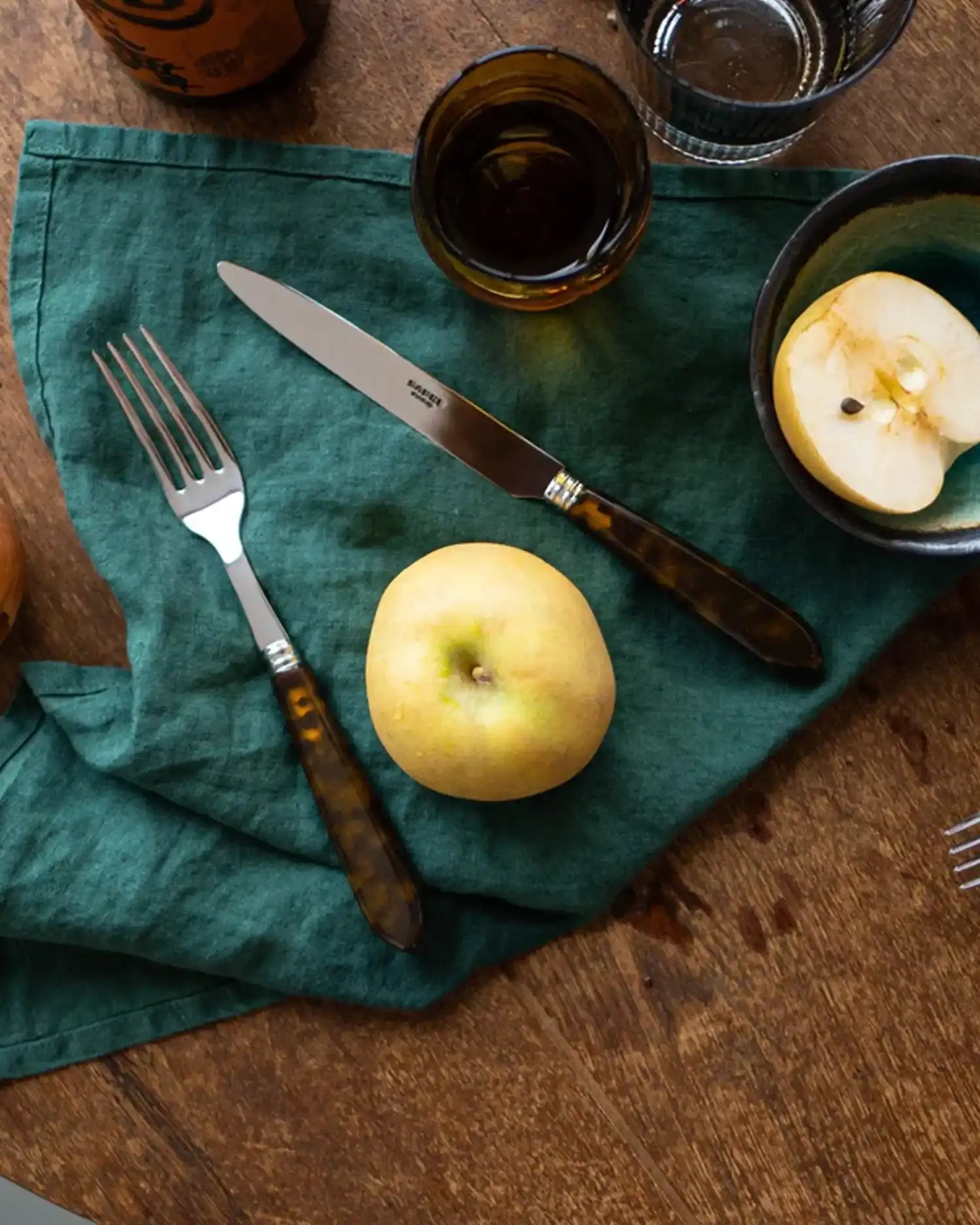 Sabre Paris Tortoise stainless steel dessert fork with acrylic handle - Buy now on ShopDecor - Discover the best products by SABRE PARIS design