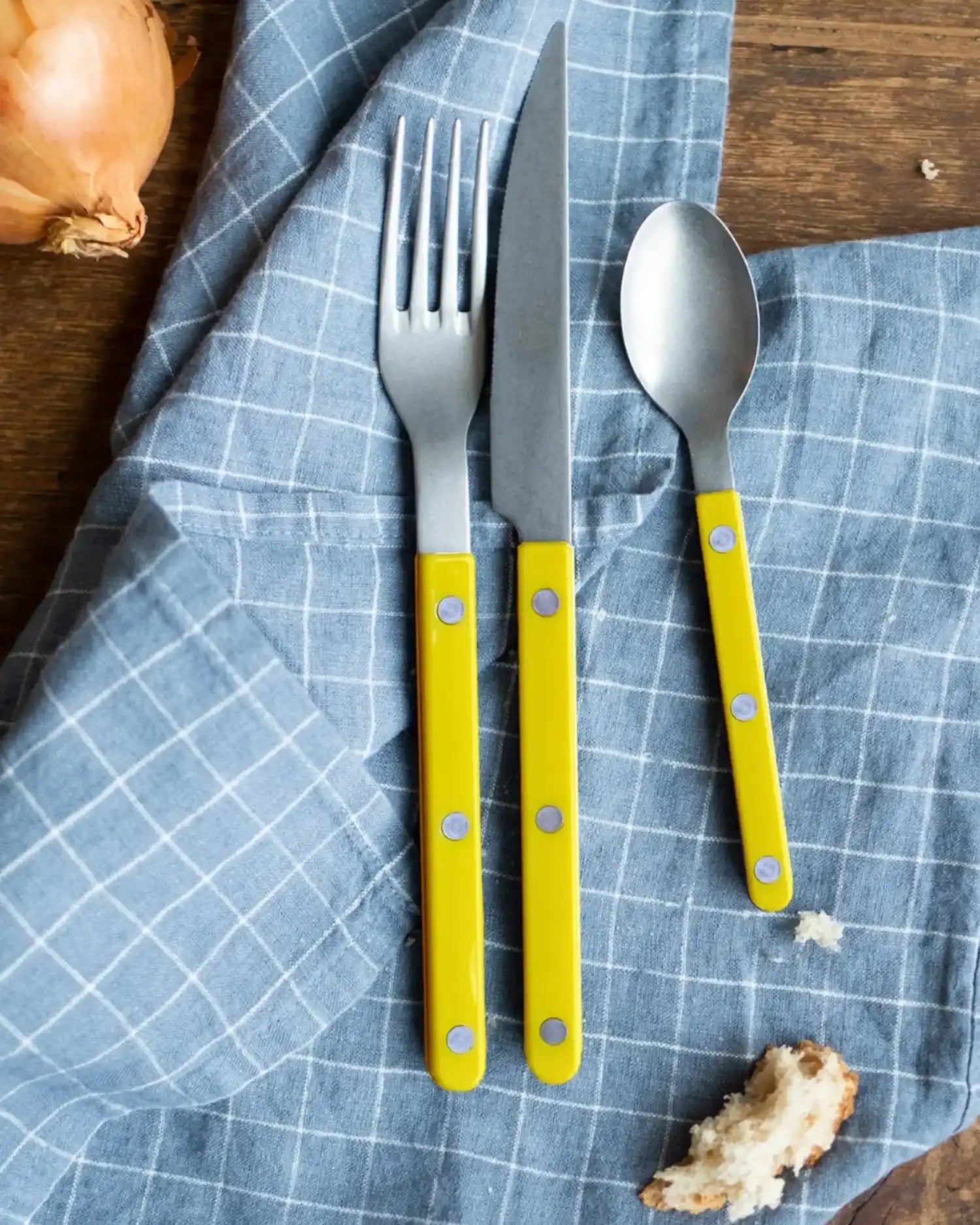 Sabre Paris Bistrot Vintage 24-piece stainless steel cutlery set with nylon handles - Buy now on ShopDecor - Discover the best products by SABRE PARIS design