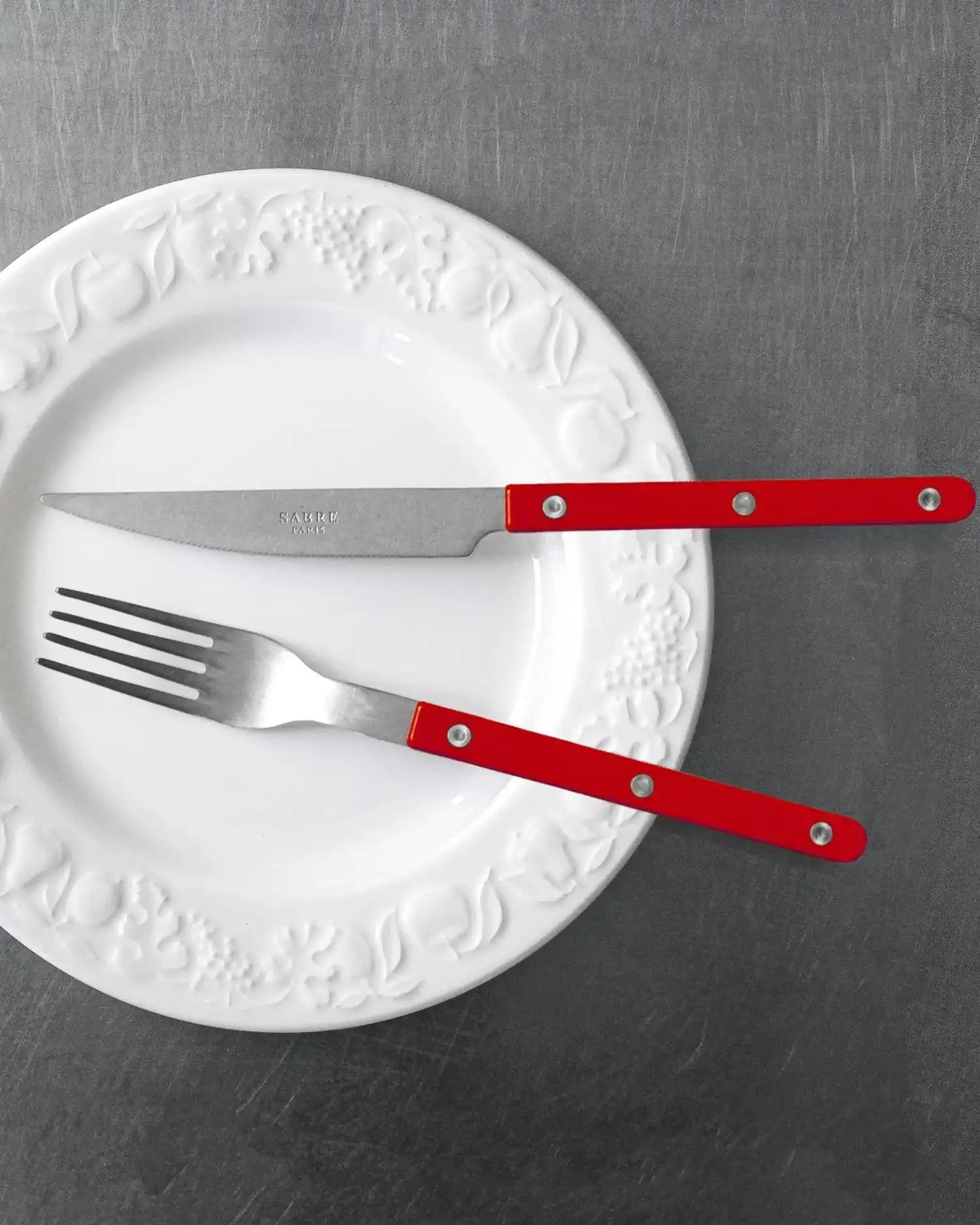 Sabre Paris Bistrot Vintage 24-piece stainless steel cutlery set with nylon handles - Buy now on ShopDecor - Discover the best products by SABRE PARIS design