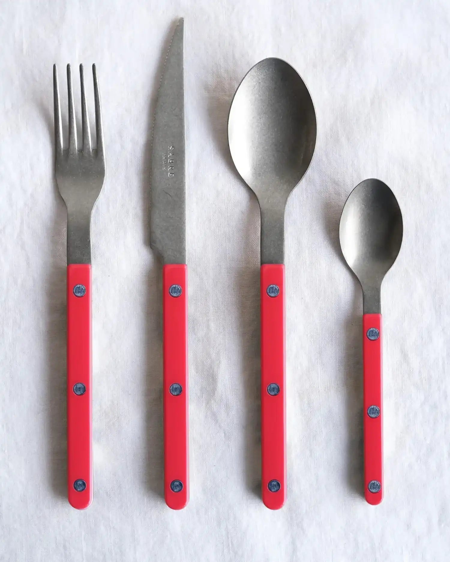 Sabre Paris Bistrot Vintage 24-piece stainless steel cutlery set with nylon handles - Buy now on ShopDecor - Discover the best products by SABRE PARIS design