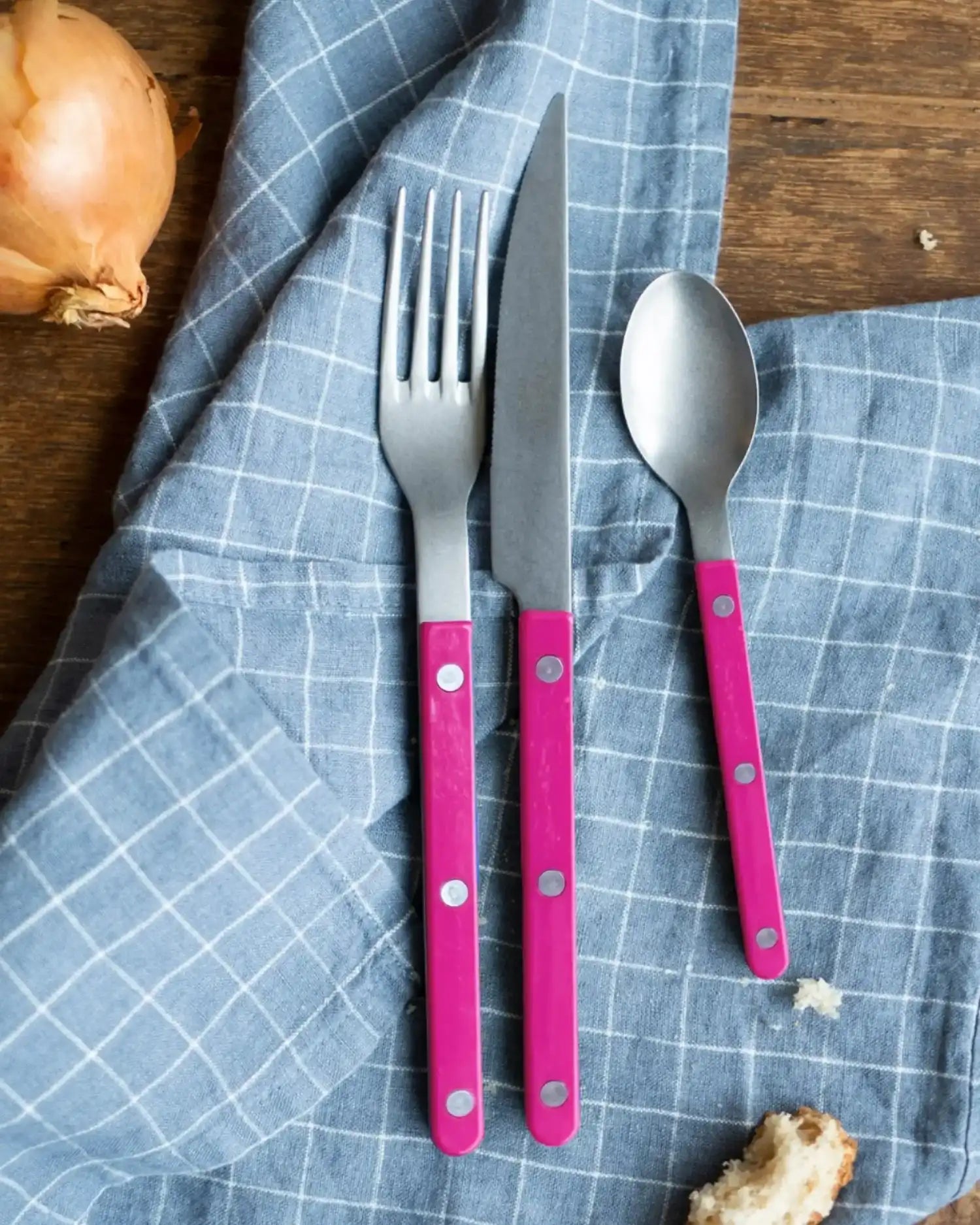 Sabre Paris Bistrot Vintage 24-piece stainless steel cutlery set with nylon handles - Buy now on ShopDecor - Discover the best products by SABRE PARIS design