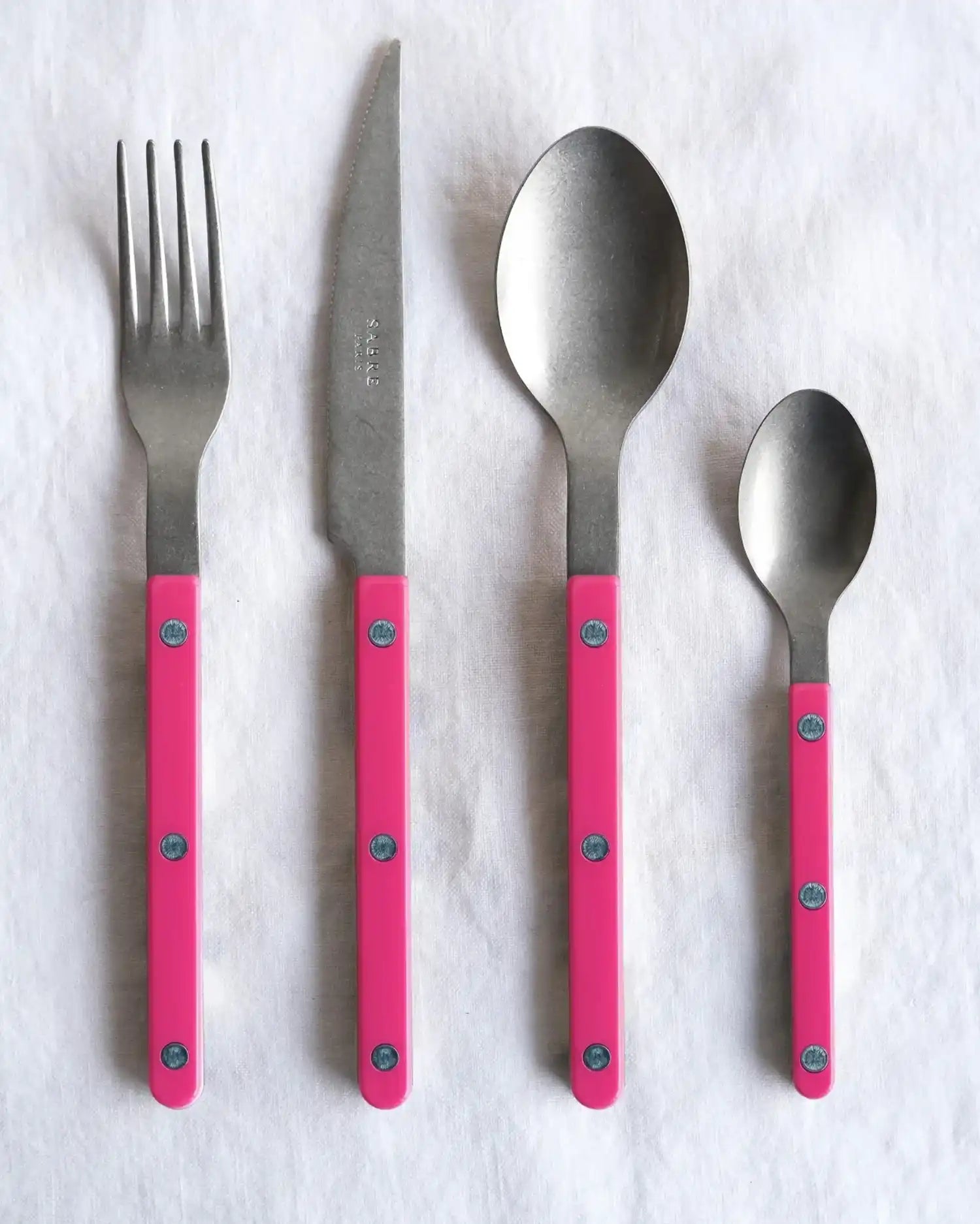 Sabre Paris Bistrot Vintage 24-piece stainless steel cutlery set with nylon handles - Buy now on ShopDecor - Discover the best products by SABRE PARIS design