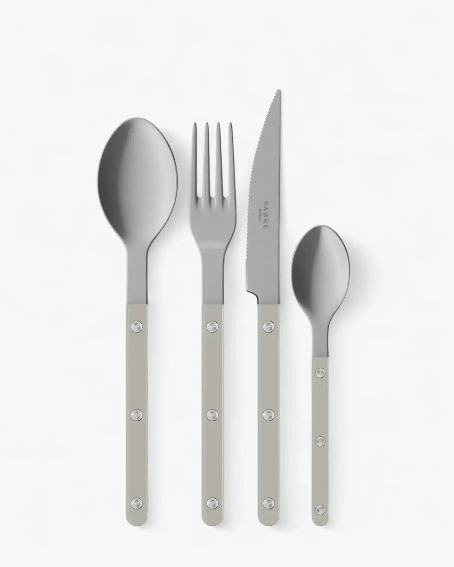 Sabre Paris Bistrot Vintage 24-piece stainless steel cutlery set with nylon handles Sabre Paris Grey - Buy now on ShopDecor - Discover the best products by SABRE PARIS design